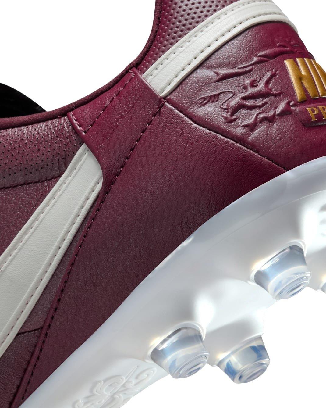 Nike Premier 3 FG Low-Top "Merlot/Black/Sail" Men's Soccer Cleat - MERLOT/BLACK/SAIL Thumbnail View 8