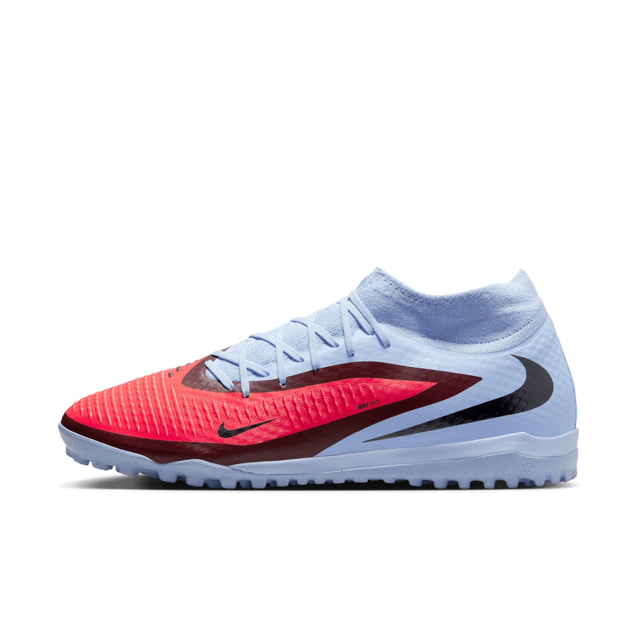 Nike Phantom 6 High Academy Turf "Royal Tint/Bright Crimson" Men's Soccer Shoe - ROYAL/CRIMSON Thumbnail View 2