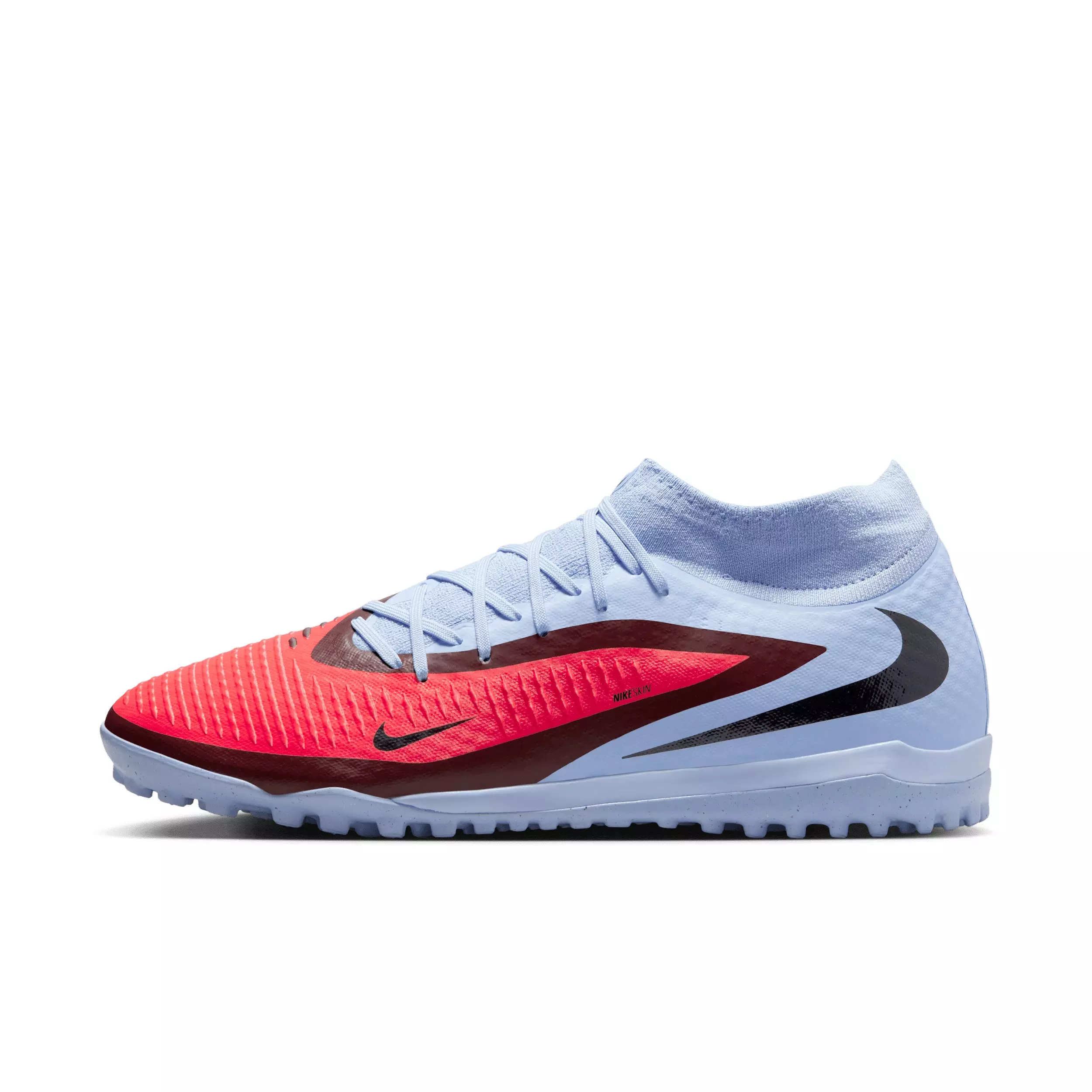 Nike Phantom 6 High Academy Turf "Royal Tint/Bright Crimson" Men's Soccer Shoe - ROYAL/CRIMSON