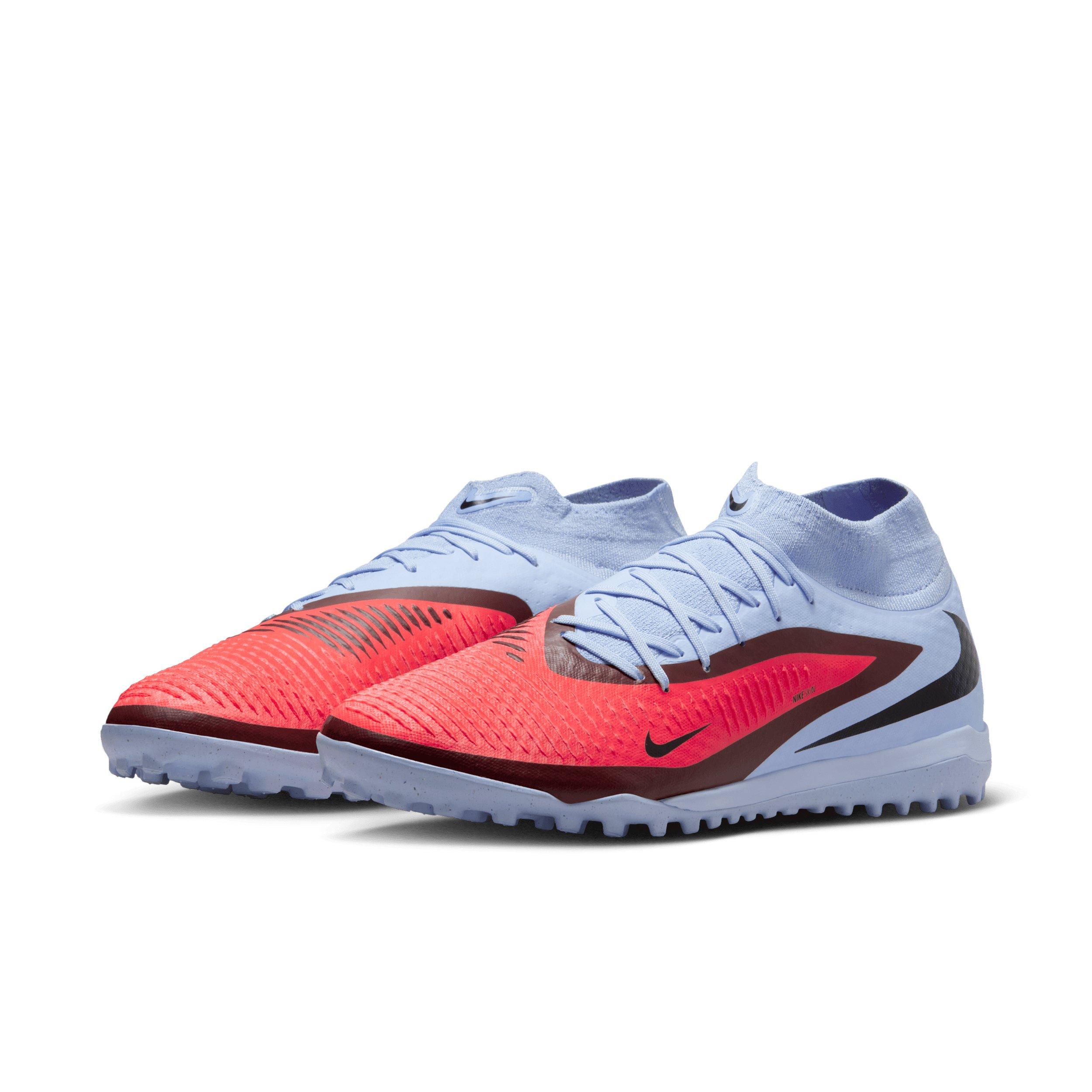 Nike Phantom 6 High Academy Turf "Royal Tint/Bright Crimson" Men's Soccer Shoe - ROYAL/CRIMSON Thumbnail View 3