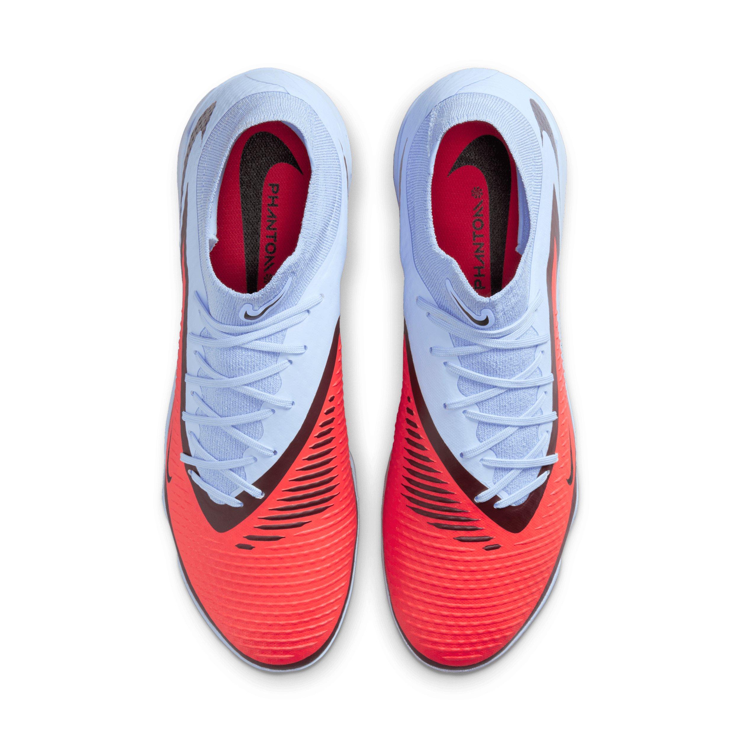 Nike Phantom 6 High Academy Turf "Royal Tint/Bright Crimson" Men's Soccer Shoe - ROYAL/CRIMSON Thumbnail View 4