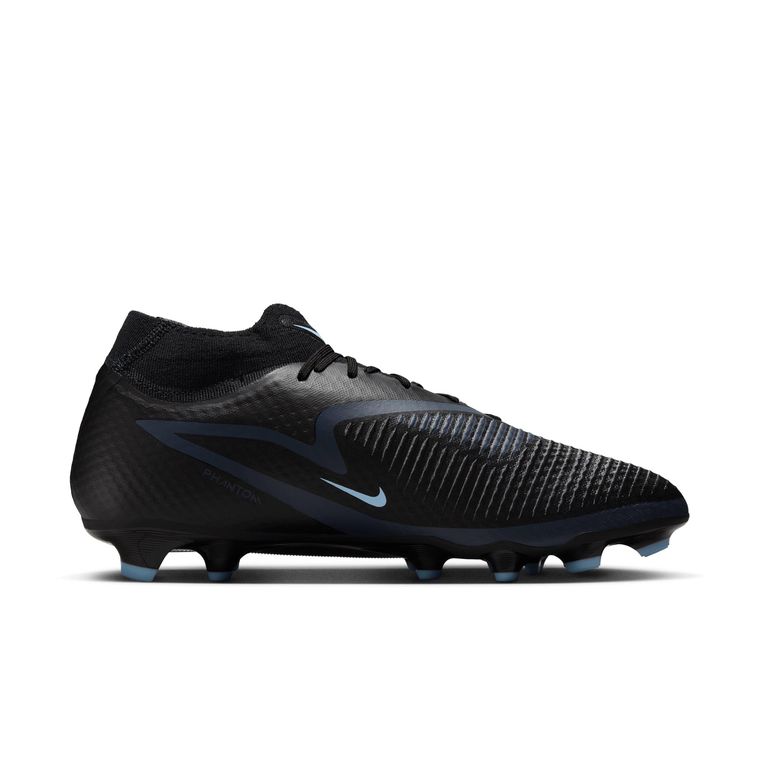 Nike Phantom 6 High Academy MG "Black/Black" Men's Soccer Cleat - BLACK/BLACK Thumbnail View 1