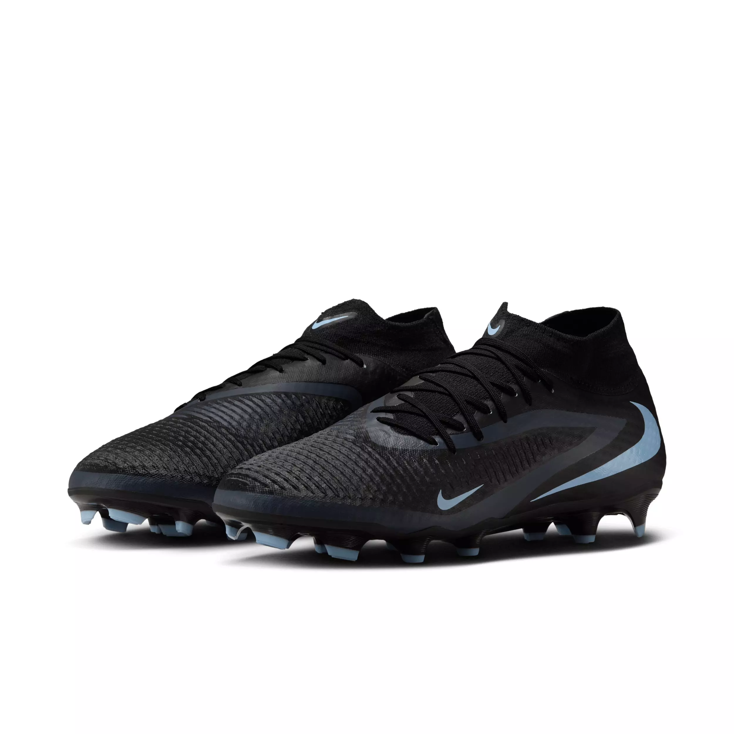 Nike Phantom 6 High Academy MG "Black/Black" Men's Soccer Cleat - BLACK/BLACK