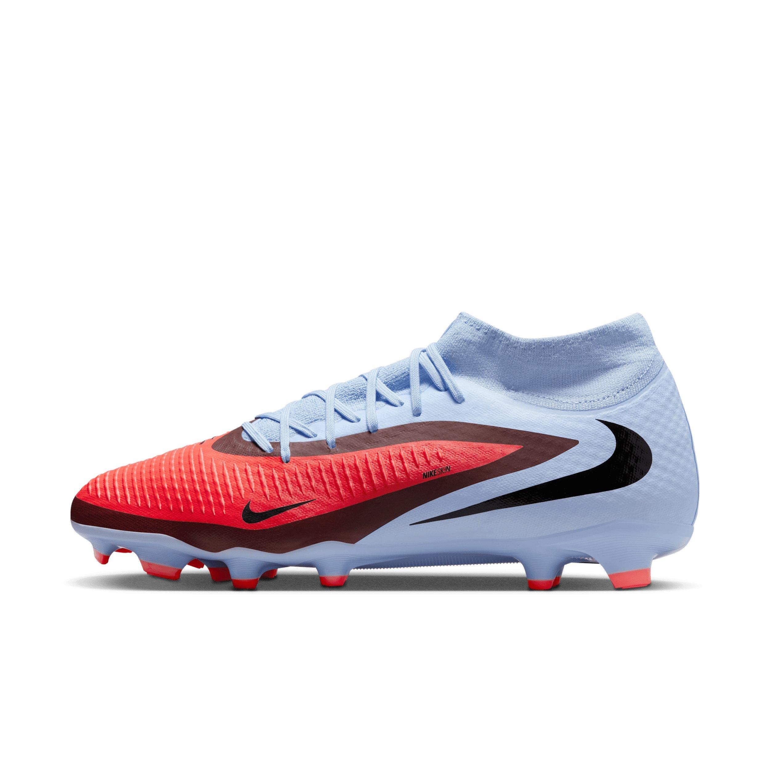 Nike Phantom 6 High Academy MG "Royal Tint/Bright Crimson" Men's Soccer Cleat - ROYAL/CRIMSON Thumbnail View 2
