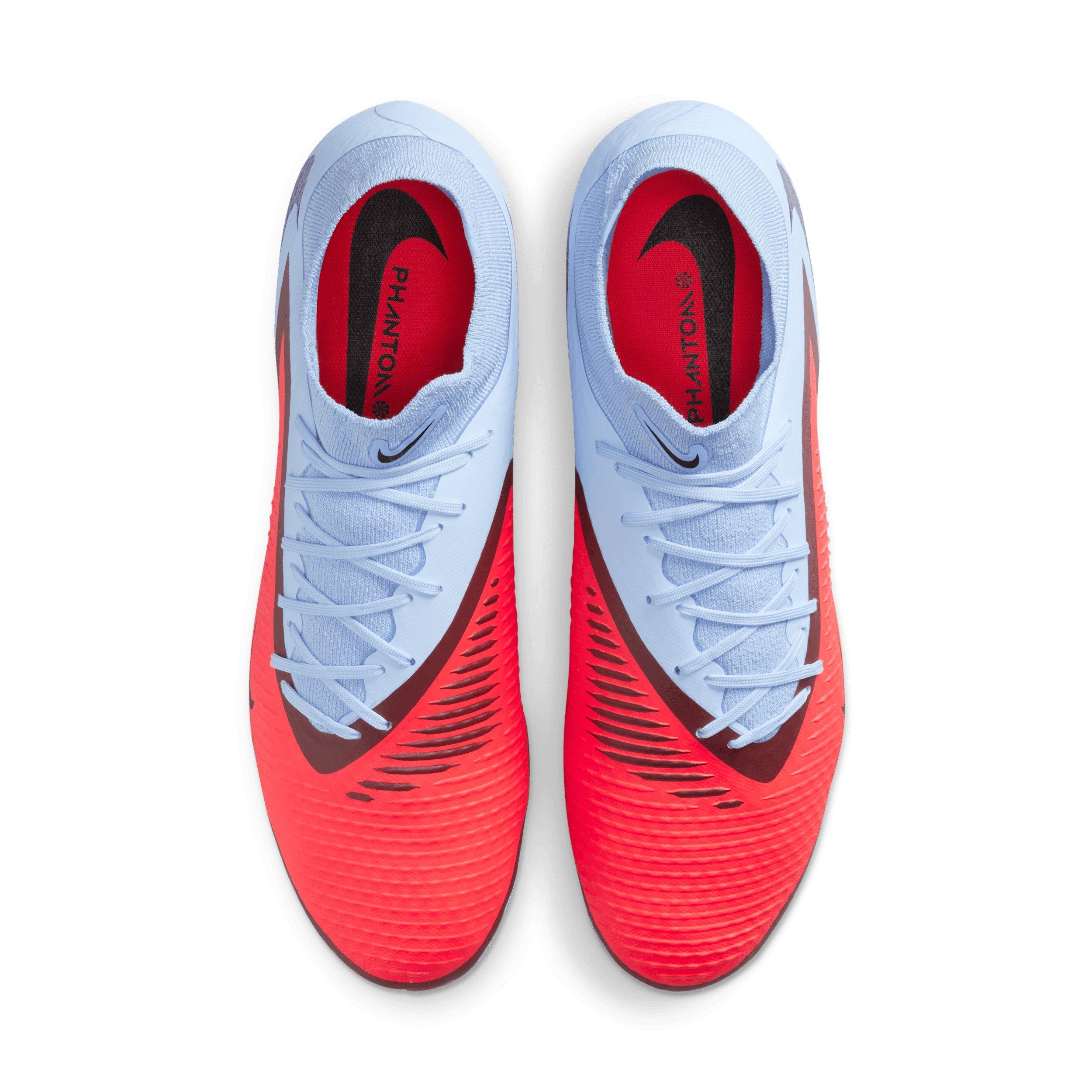 Nike Phantom 6 High Academy MG "Royal Tint/Bright Crimson" Men's Soccer Cleat - ROYAL/CRIMSON Thumbnail View 4