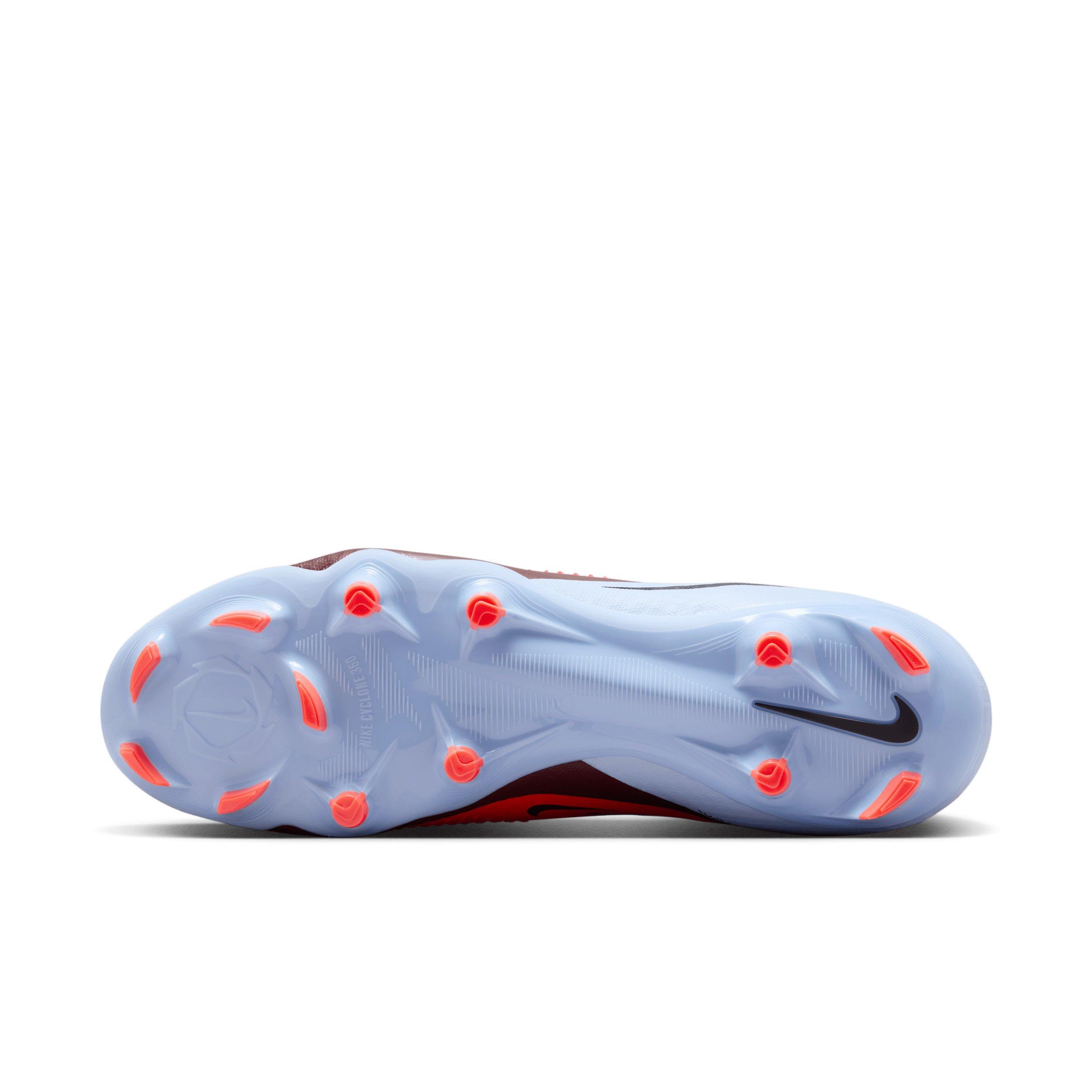 Nike Phantom 6 High Academy MG "Royal Tint/Bright Crimson" Men's Soccer Cleat - ROYAL/CRIMSON Thumbnail View 6