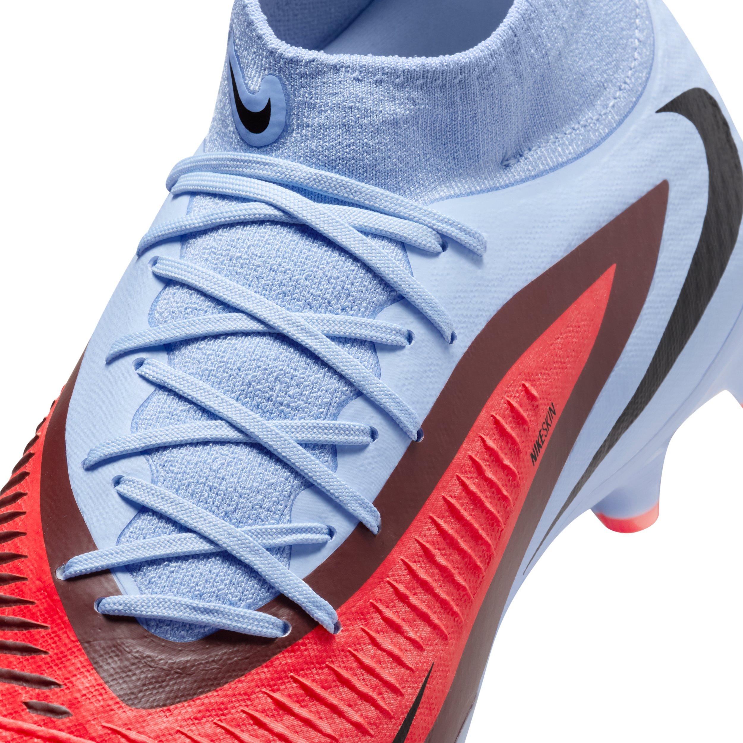 Nike Phantom 6 High Academy MG "Royal Tint/Bright Crimson" Men's Soccer Cleat - ROYAL/CRIMSON Thumbnail View 7
