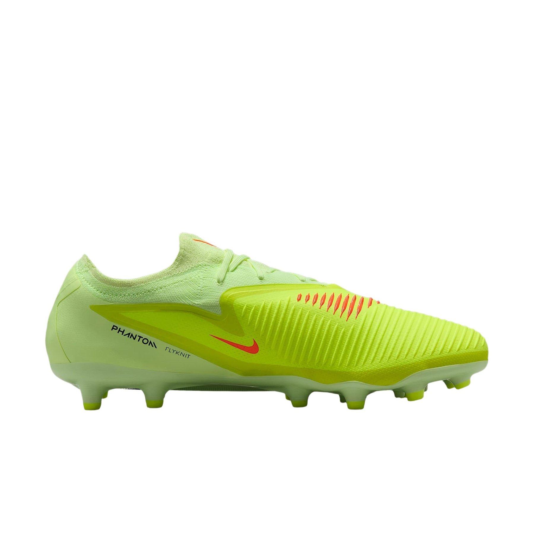 Nike Phantom 6 Low Pro Artificial Grass "Hyper Crimson/Limelight/Black" Men's Soccer Cleat - HYPER CRIMSON/LIMELIGHT/BLACK Thumbnail View 1