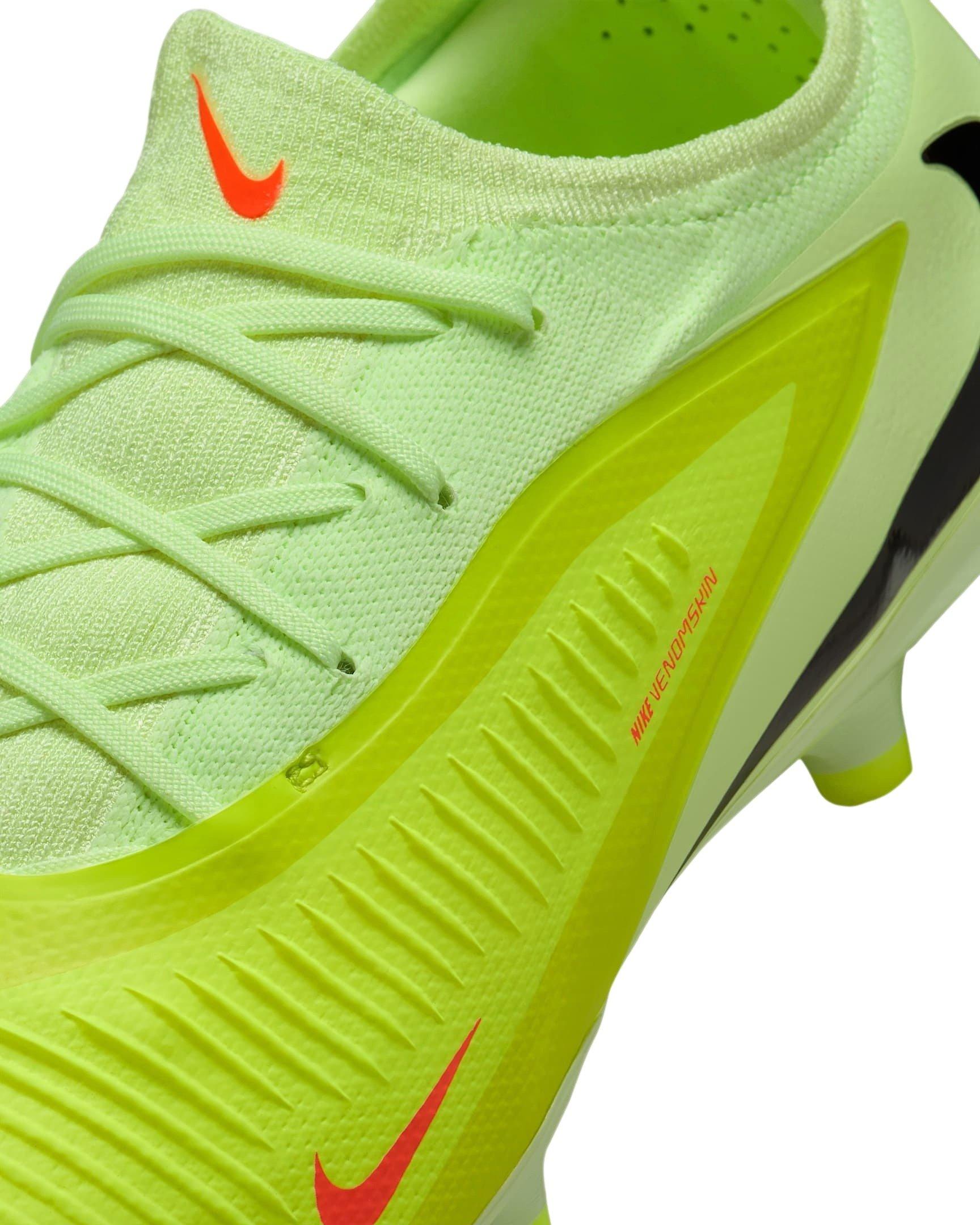 Nike Phantom 6 Low Pro Artificial Grass "Hyper Crimson/Limelight/Black" Men's Soccer Cleat - HYPER CRIMSON/LIMELIGHT/BLACK Thumbnail View 6