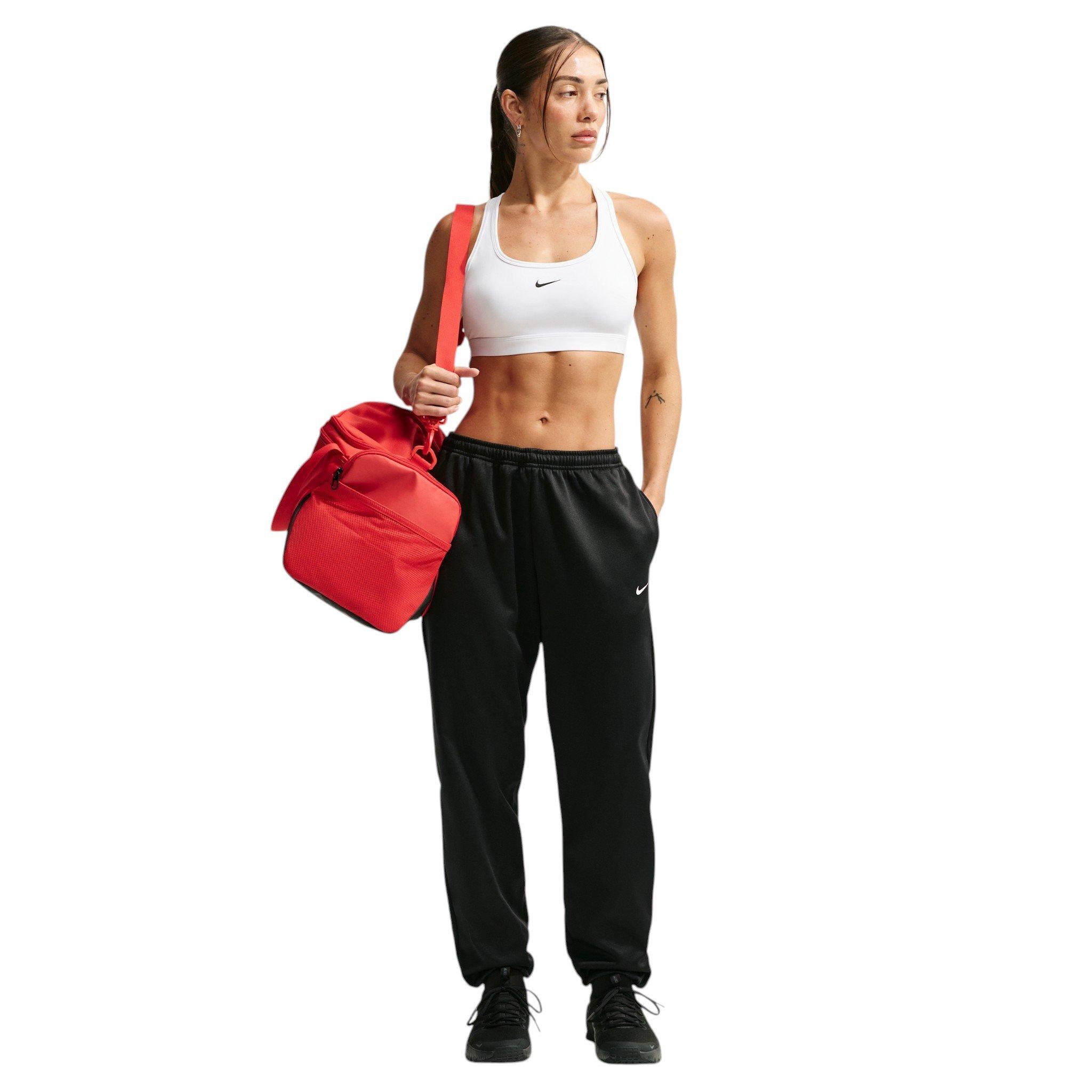 Nike Women's Studio Fleece Sport Dri-FIT Mid-Rise Pants - Black - BLACK