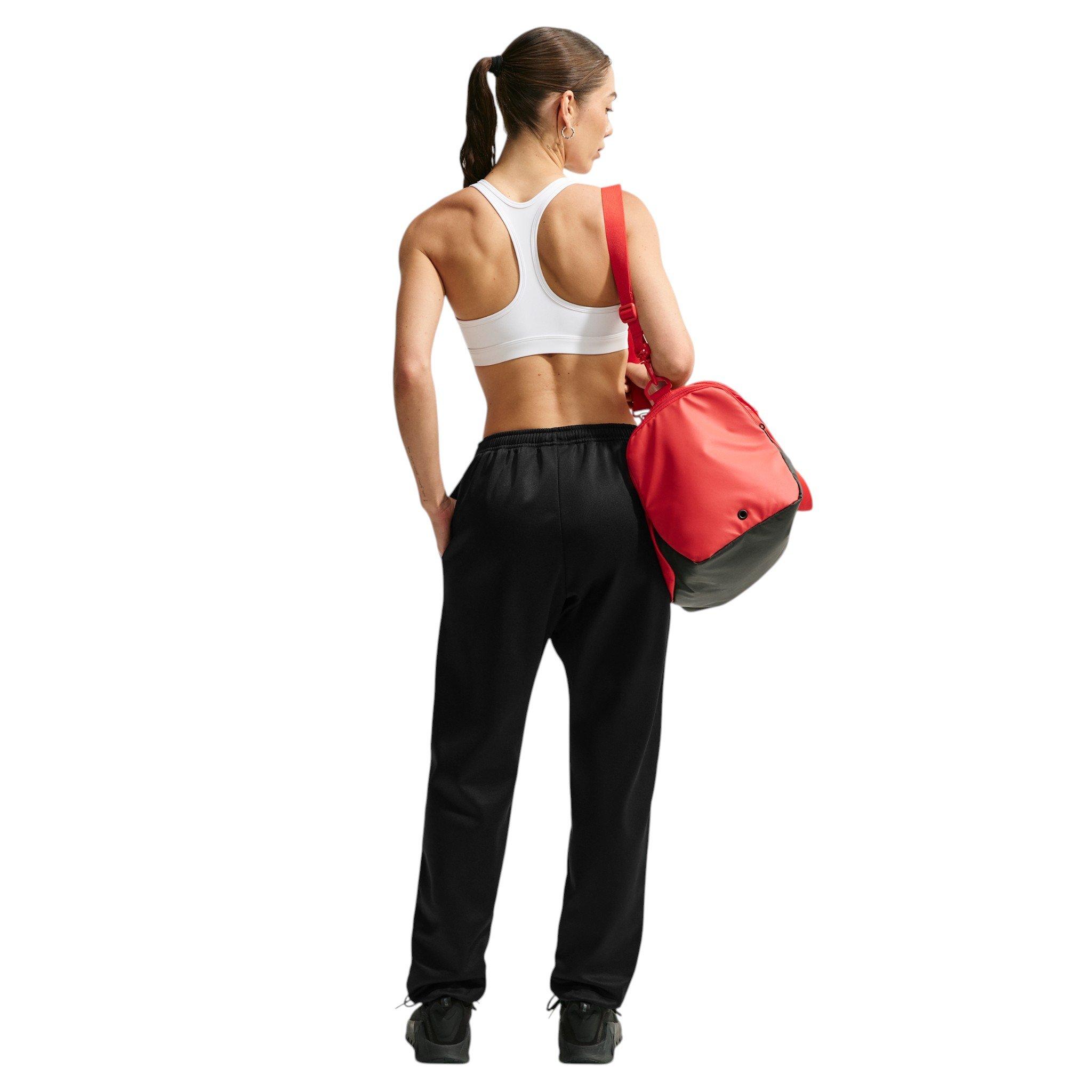 Nike Women's Studio Fleece Sport Dri-FIT Mid-Rise Pants - Black - BLACK
