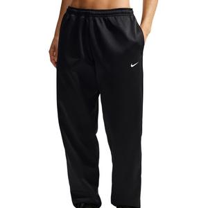 Nike Women's Studio Fleece Sport Dri-FIT Mid-Rise Pants - Black - BLACK