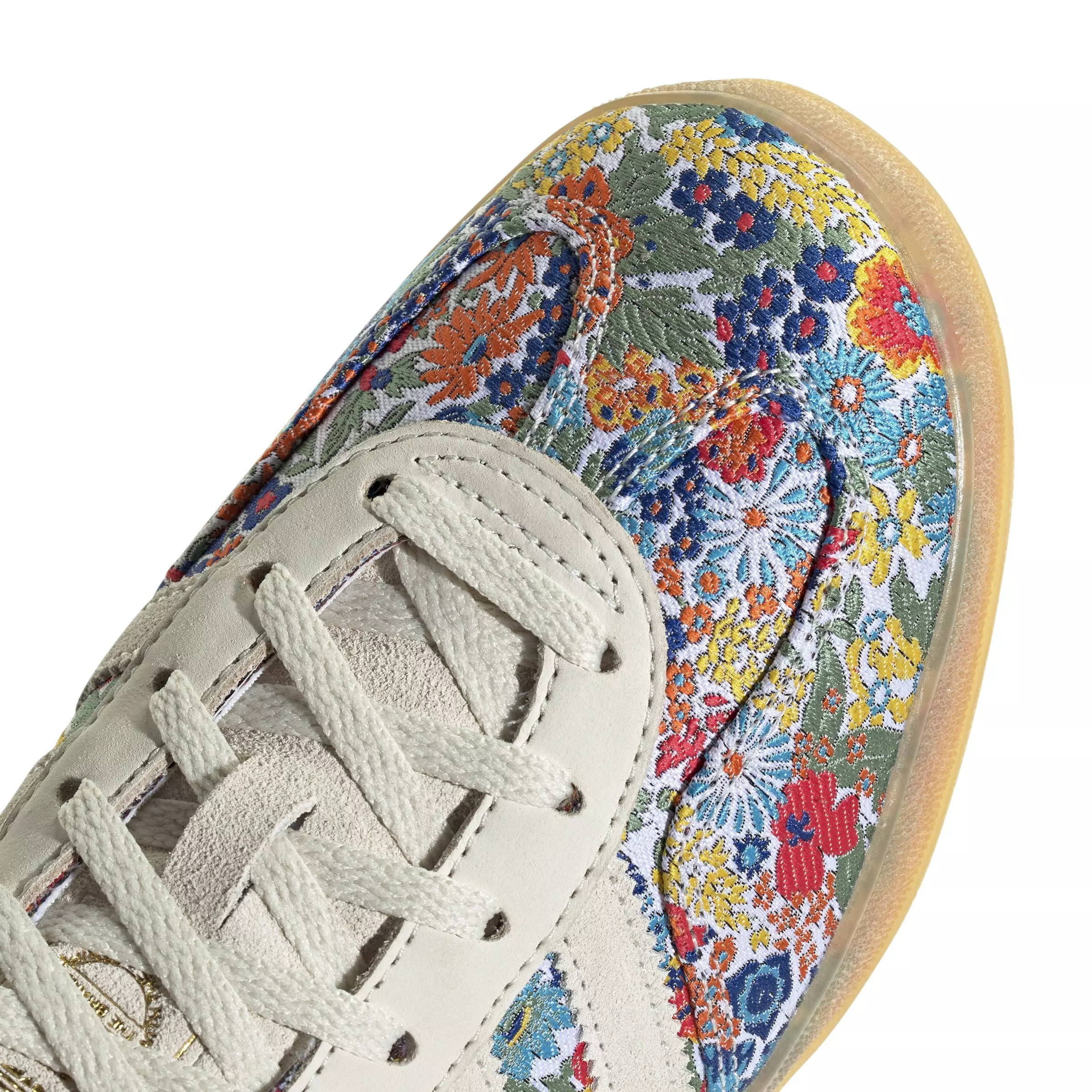 adidas Originals Gazelle x Liberty London "Off White/Gum 3/Collegiate Green" Women's Shoe - OFF WHITE/GUM/GREEN