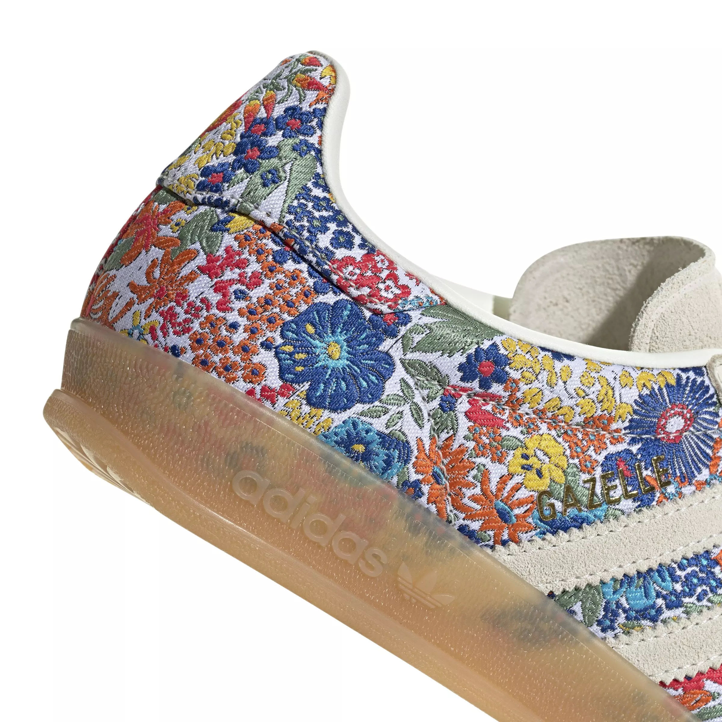 adidas Originals Gazelle x Liberty London "Off White/Gum 3/Collegiate Green" Women's Shoe - OFF WHITE/GUM/GREEN