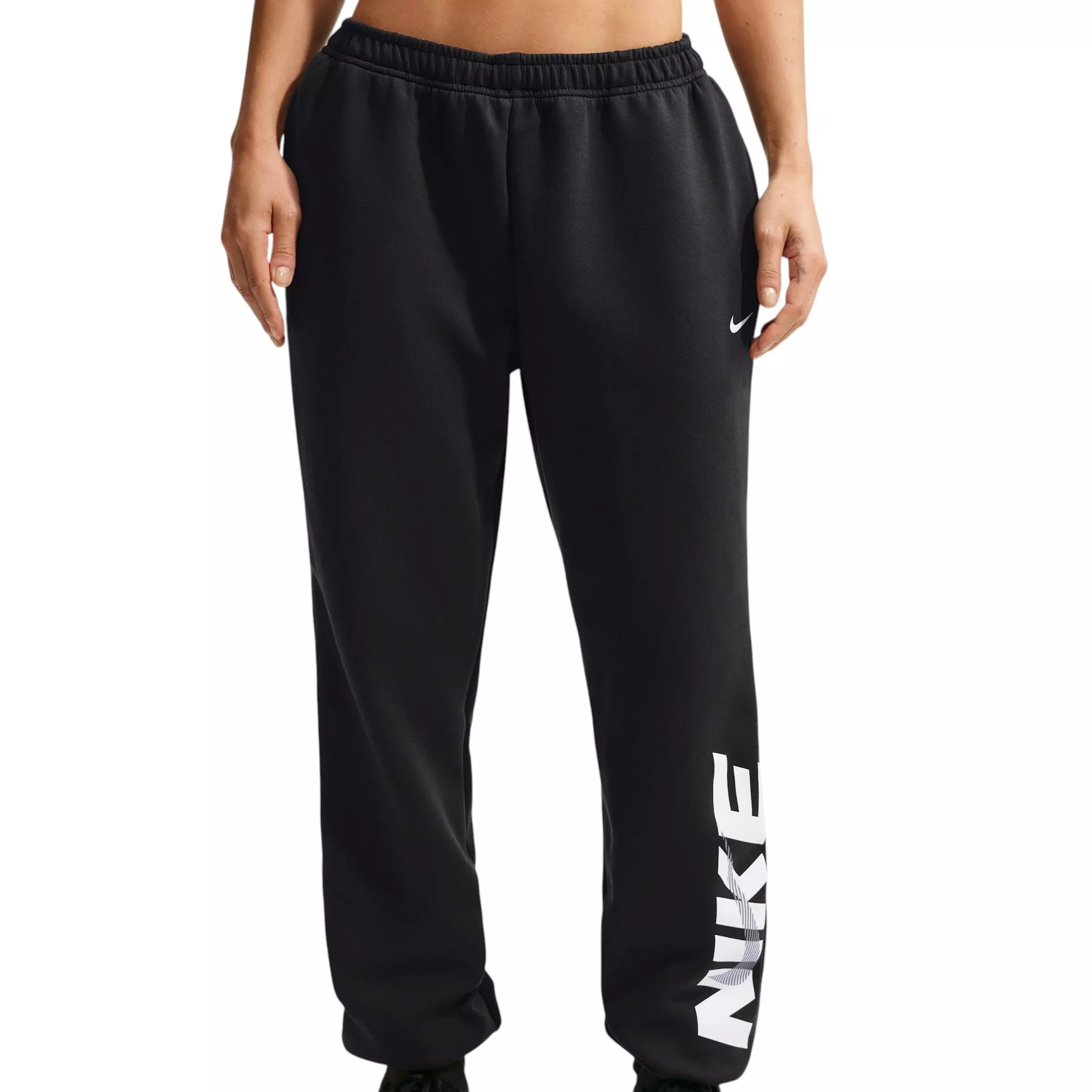 Nike Women's One Dri-FIT Pants - Black/Red/White - BLACK/RED/WHITE