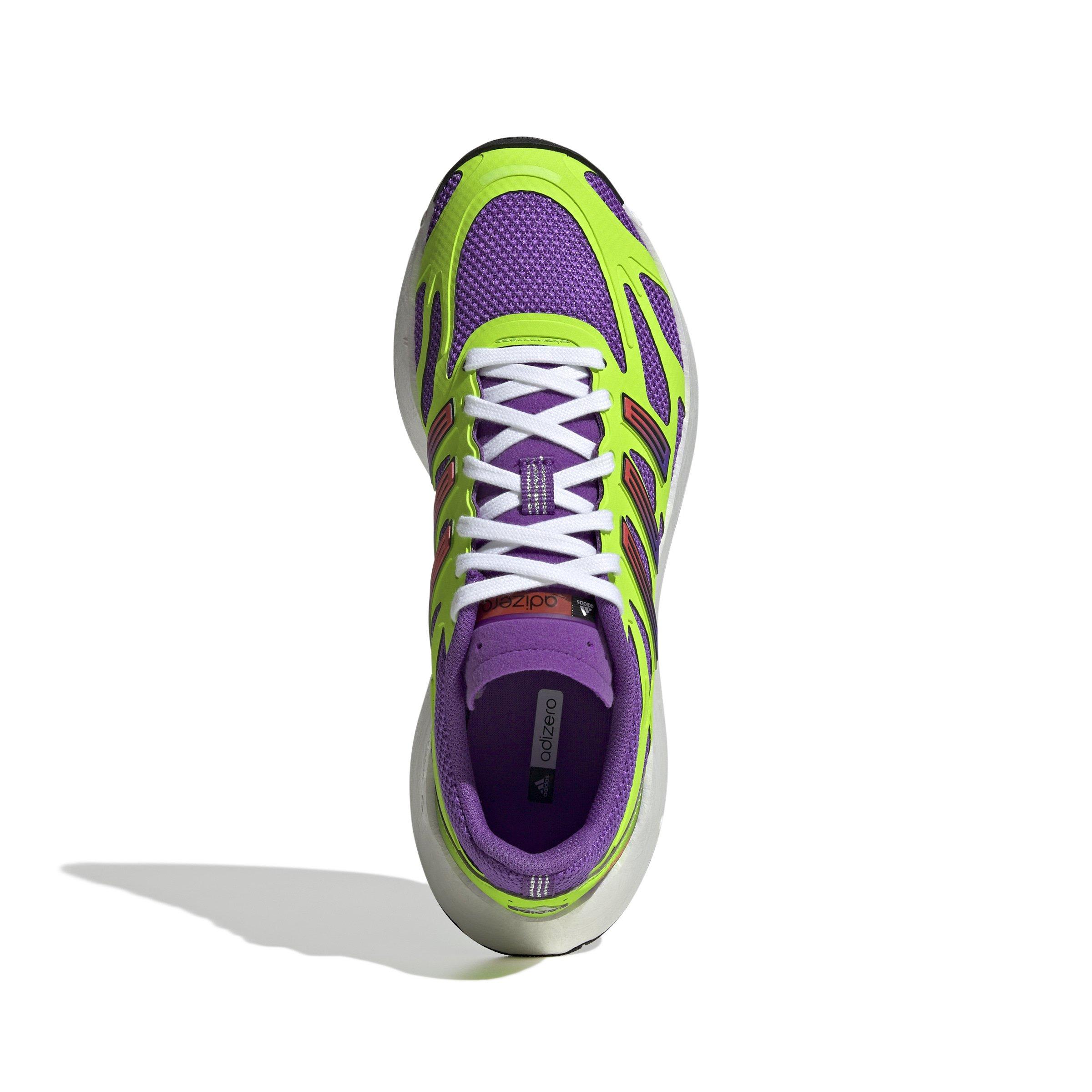 adidas Originals Adizero Aruku "Active Purple/Solar Green/Silver Metallic" Women's Shoe - PURPLE/GREEN/SILVER Thumbnail View 5