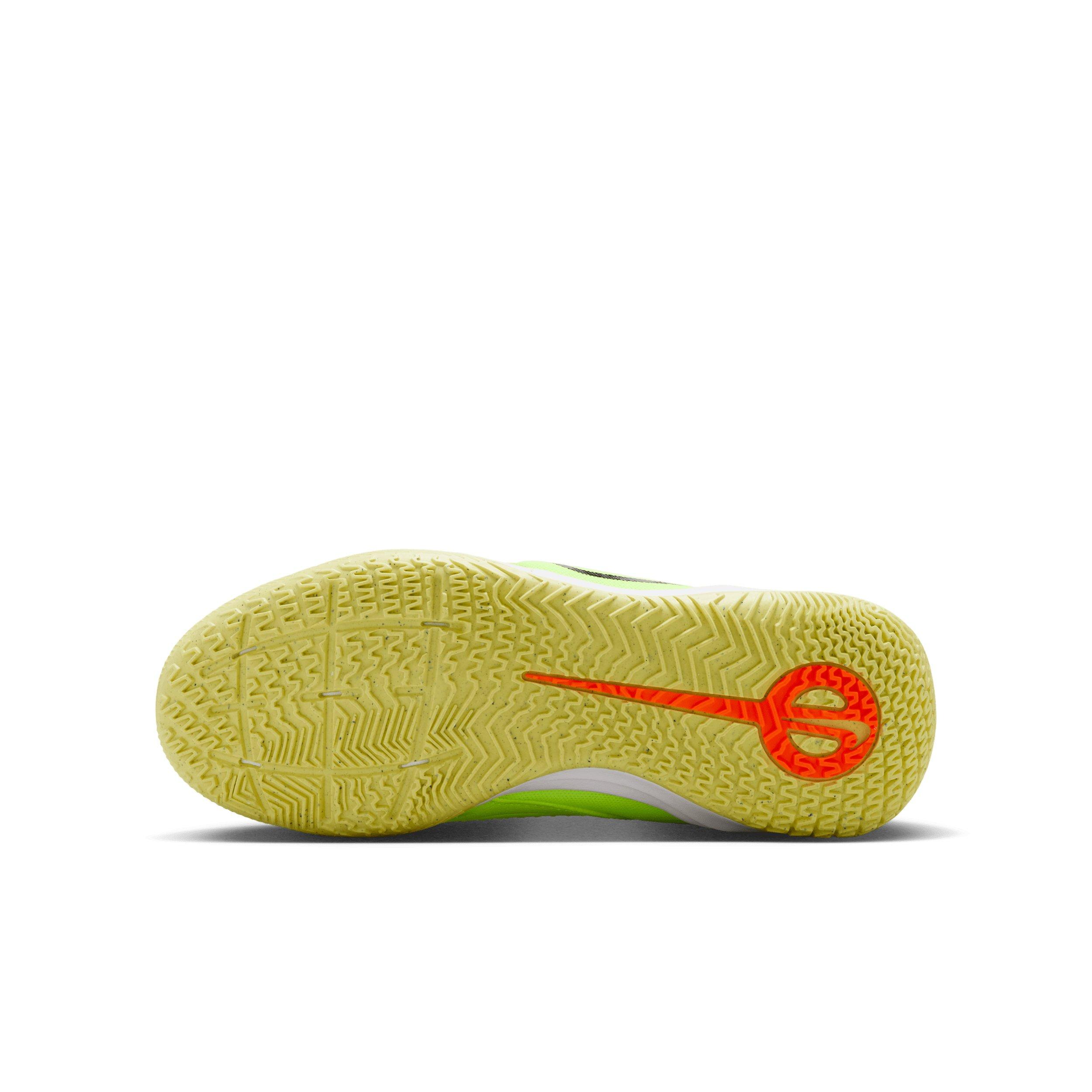 Nike Jr. Tiempo Legend 10 Academy IC Grade School Kids' "Volt/Black" Soccer Shoe