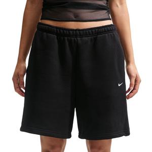 Nike Women's Studio Fleece Med-Weight Oversized HR Cargo Pants - Black - BLACK