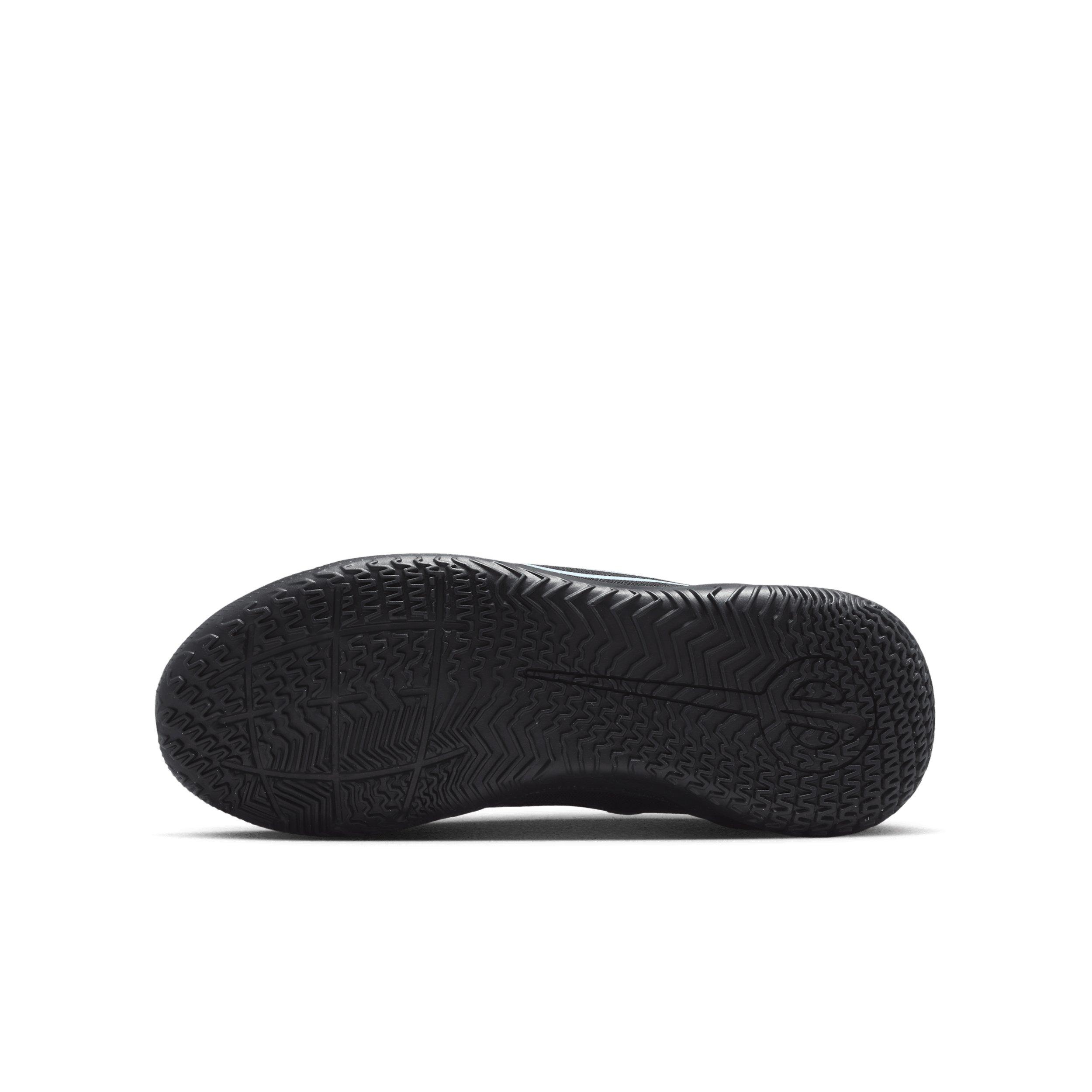 Nike Jr. Tiempo Legend 10 Club IC Grade School Kids' "Black/Black" Soccer Shoe