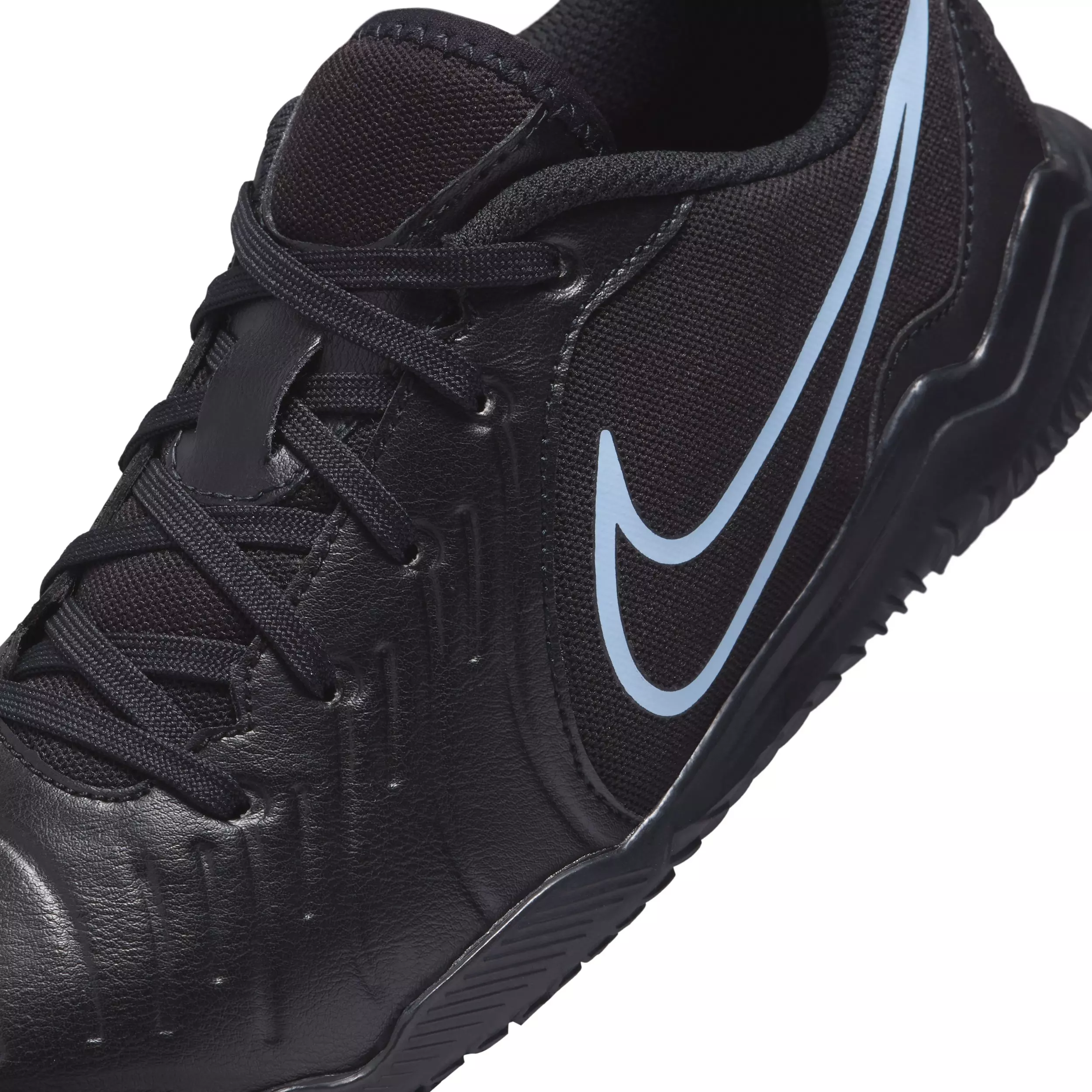 Nike Jr. Tiempo Legend 10 Club IC "Black/Black" Grade School Kids' Soccer Shoe - BLACK/BLACK