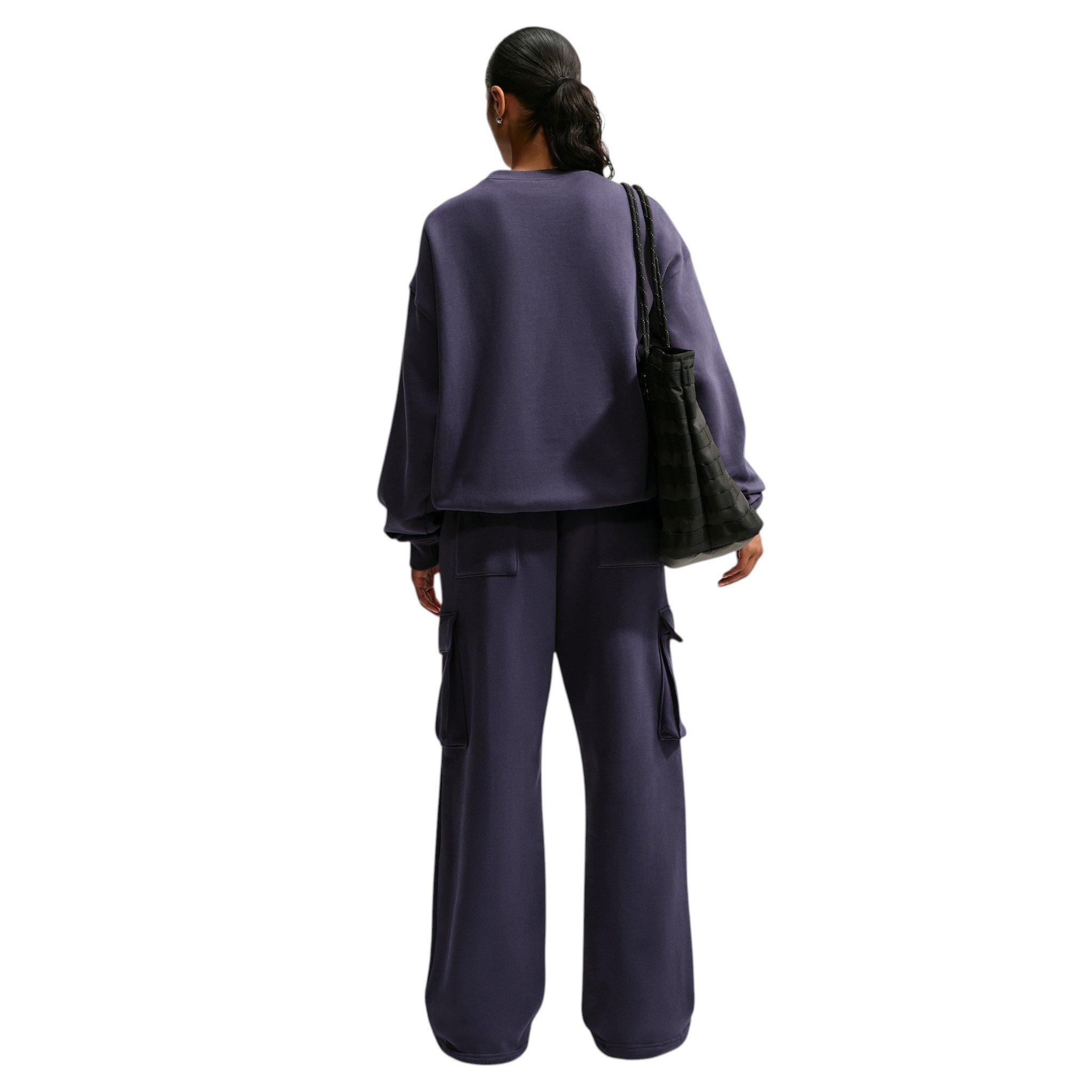 Nike Women's Studio Fleece Med Weight Oversized High-Rise Cargo Pants - Gridiron - GRIDIRON