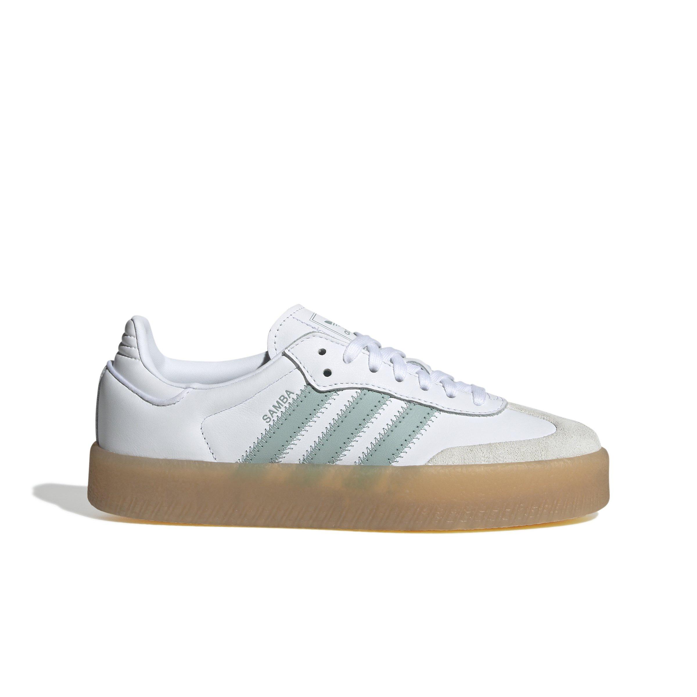 adidas Originals Sambae "Ftwr White/Wonder Blue/Off White" Women's Shoe - WHITE/BLUE/OFF WHITE Thumbnail View 1