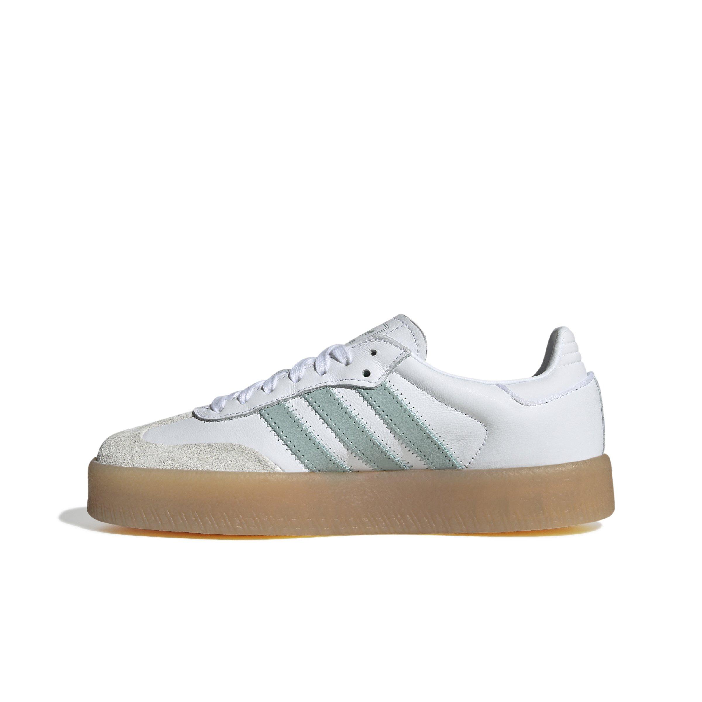 adidas Originals Sambae "Ftwr White/Wonder Blue/Off White" Women's Shoe - WHITE/BLUE/OFF WHITE Thumbnail View 2