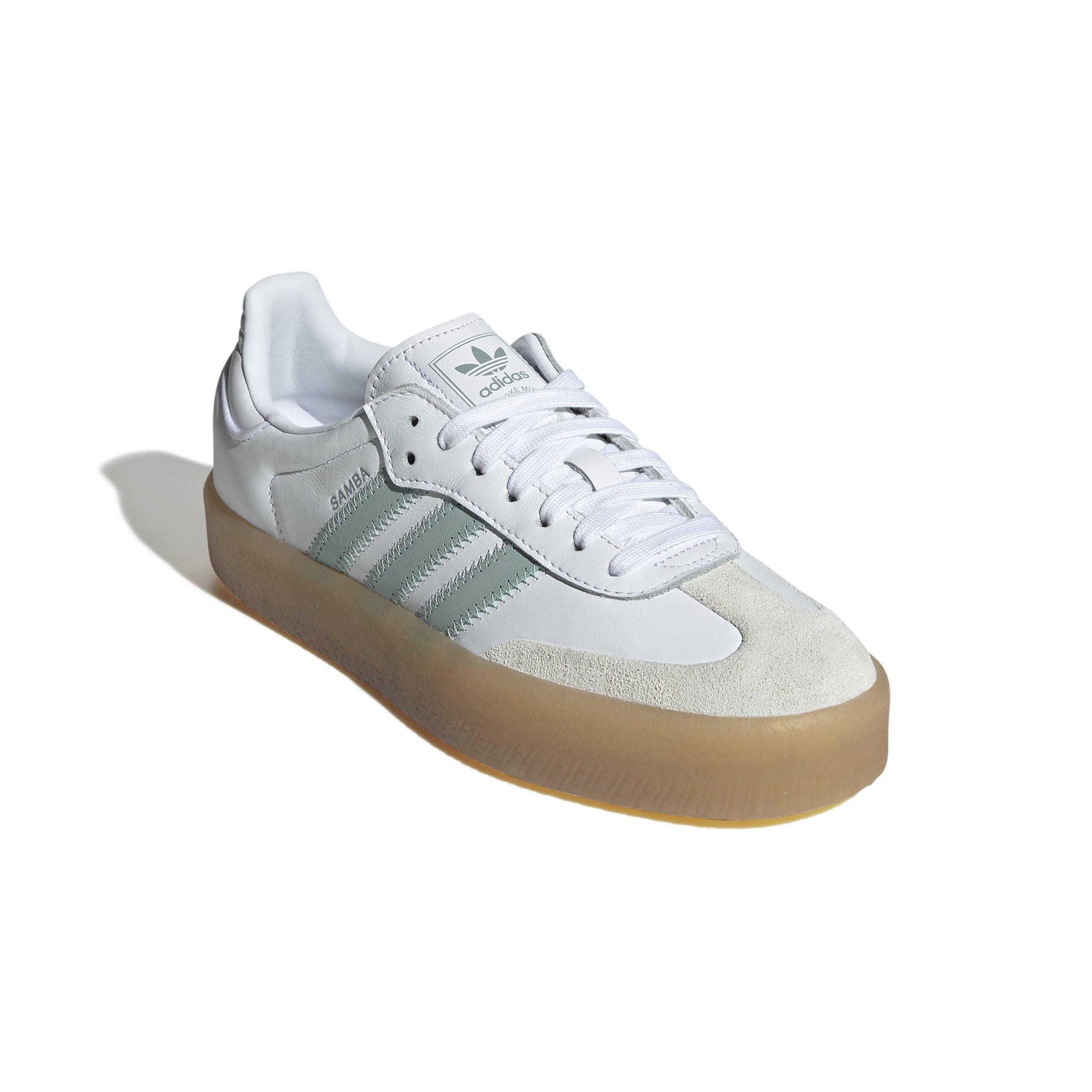 adidas gazelle silver green womens adidas Women's Samba Jane - White main image 1