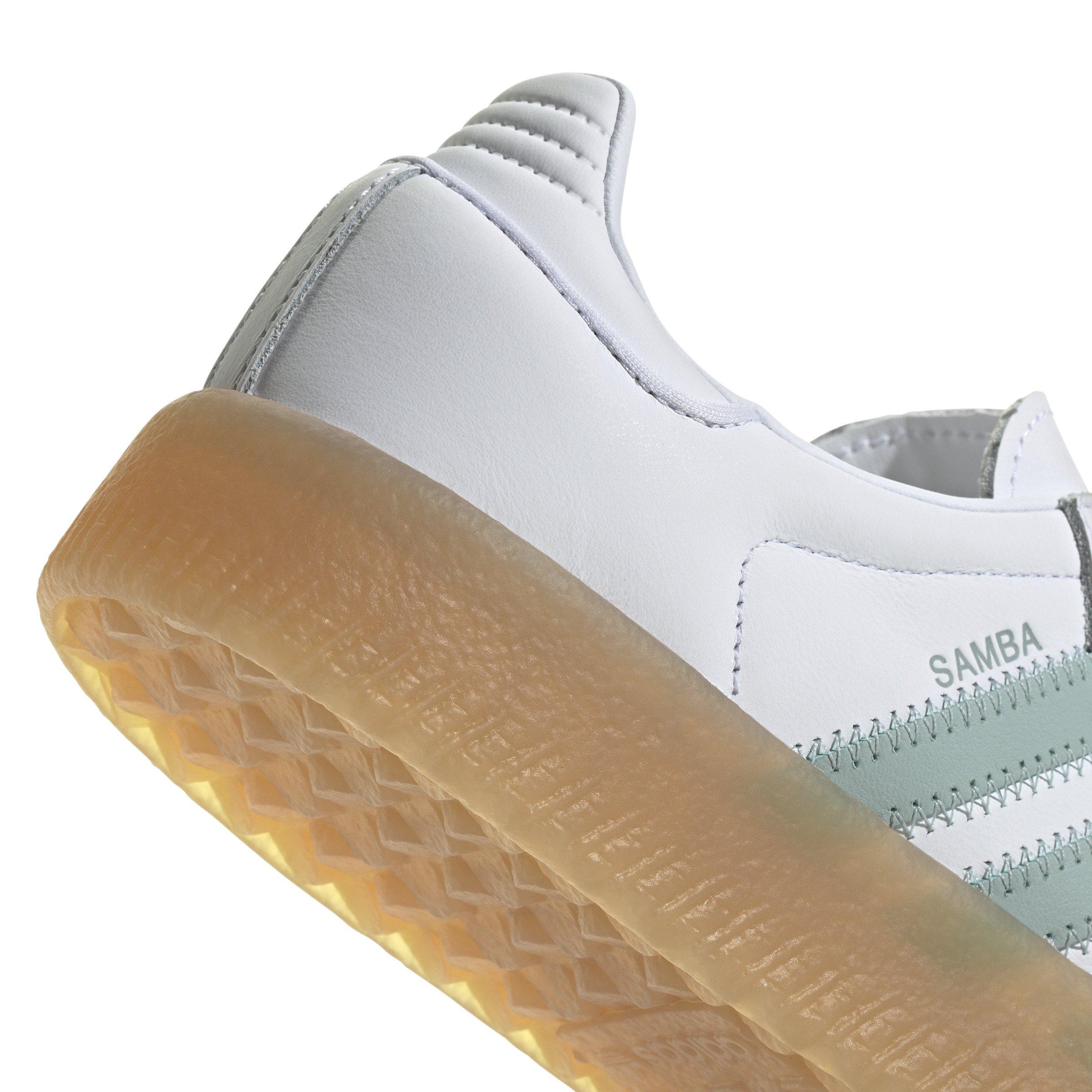 adidas Originals Sambae "Ftwr White/Wonder Blue/Off White" Women's Shoe - WHITE/BLUE/OFF WHITE Thumbnail View 8
