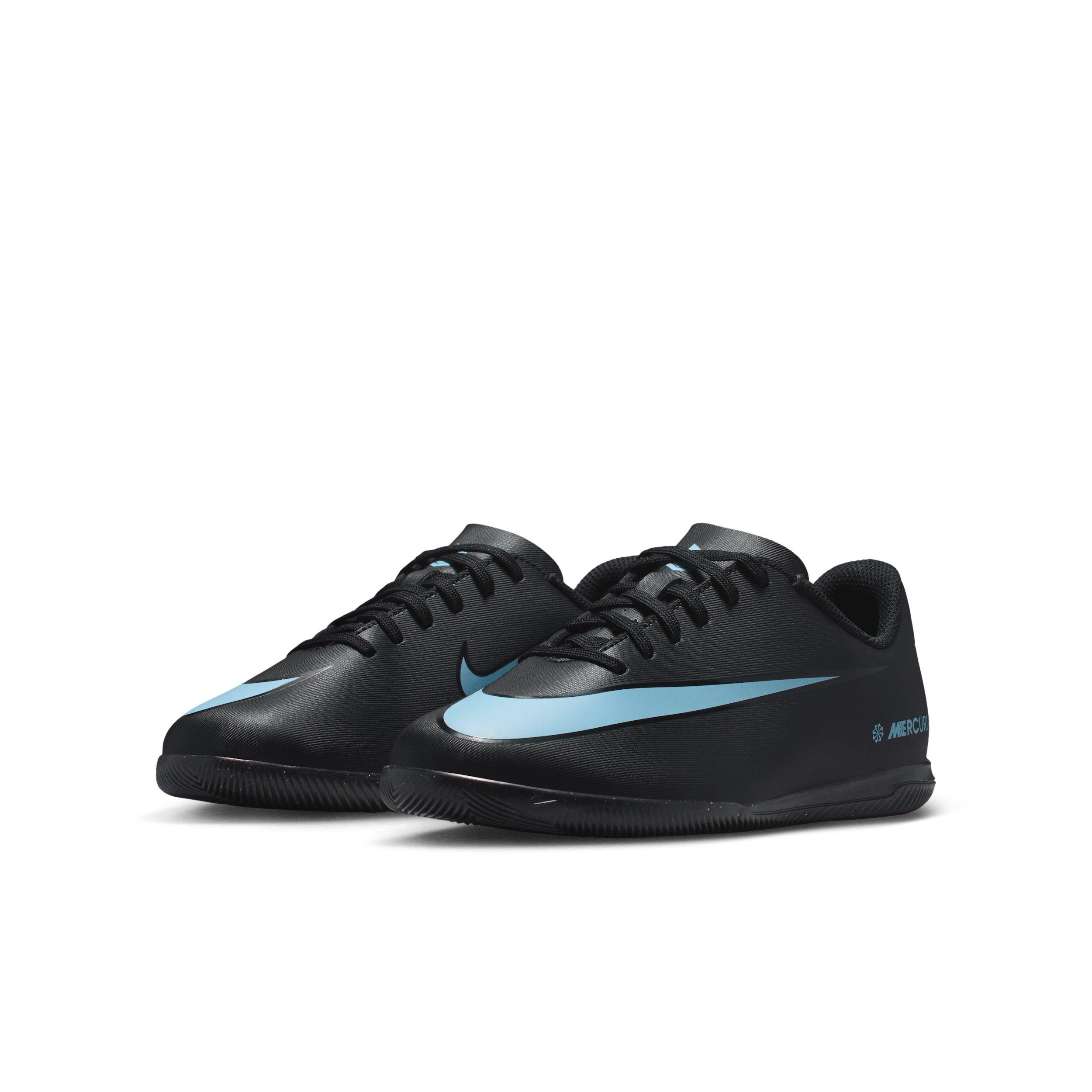 Nike Jr. Mercurial Vapor 16 Club IC Grade School Kids' "Black/Ice Blue" Soccer Shoe