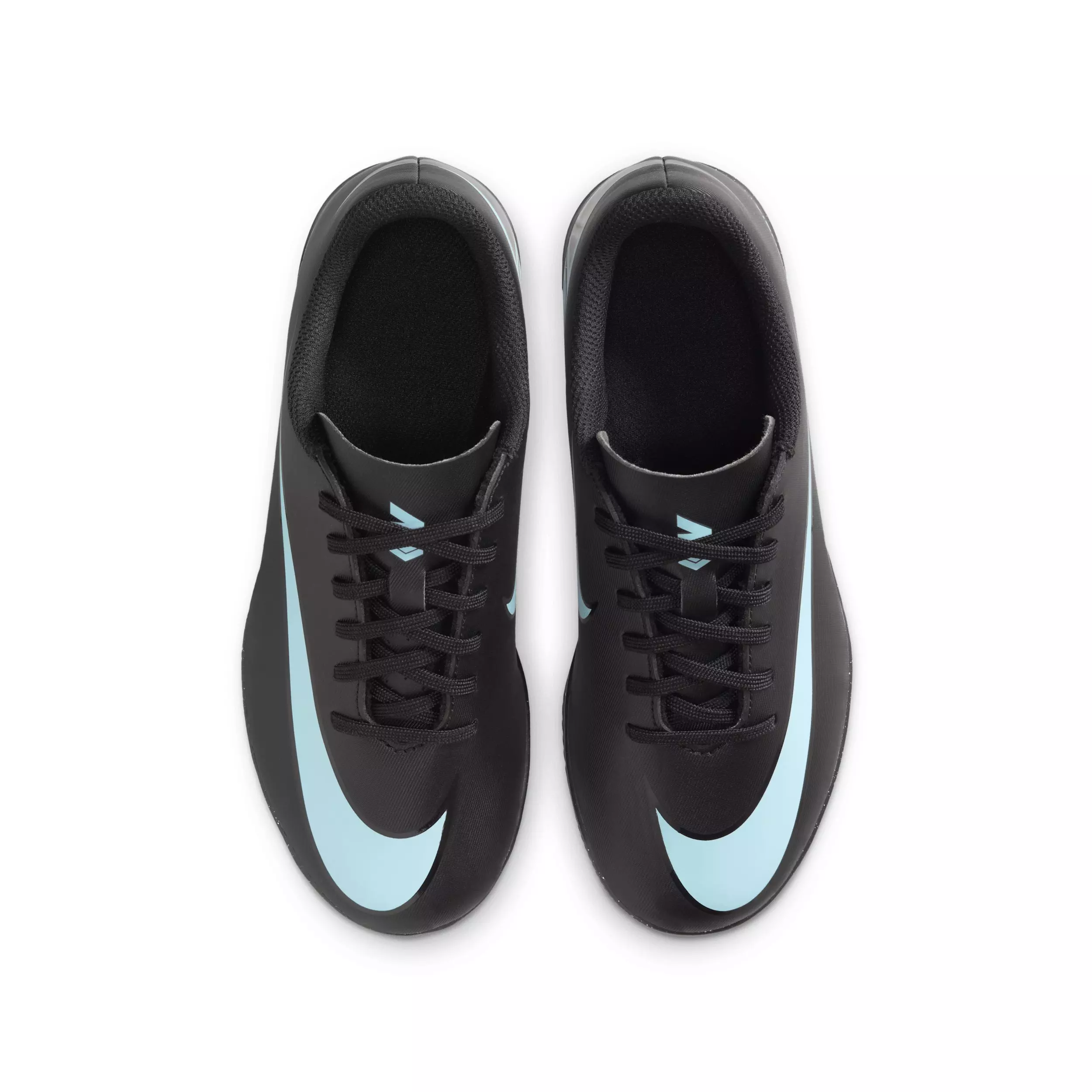 Nike Jr. Mercurial Vapor 16 Club IC "Black/Ice Blue" Grade School Kids' Soccer Shoe - BLACK/BLUE