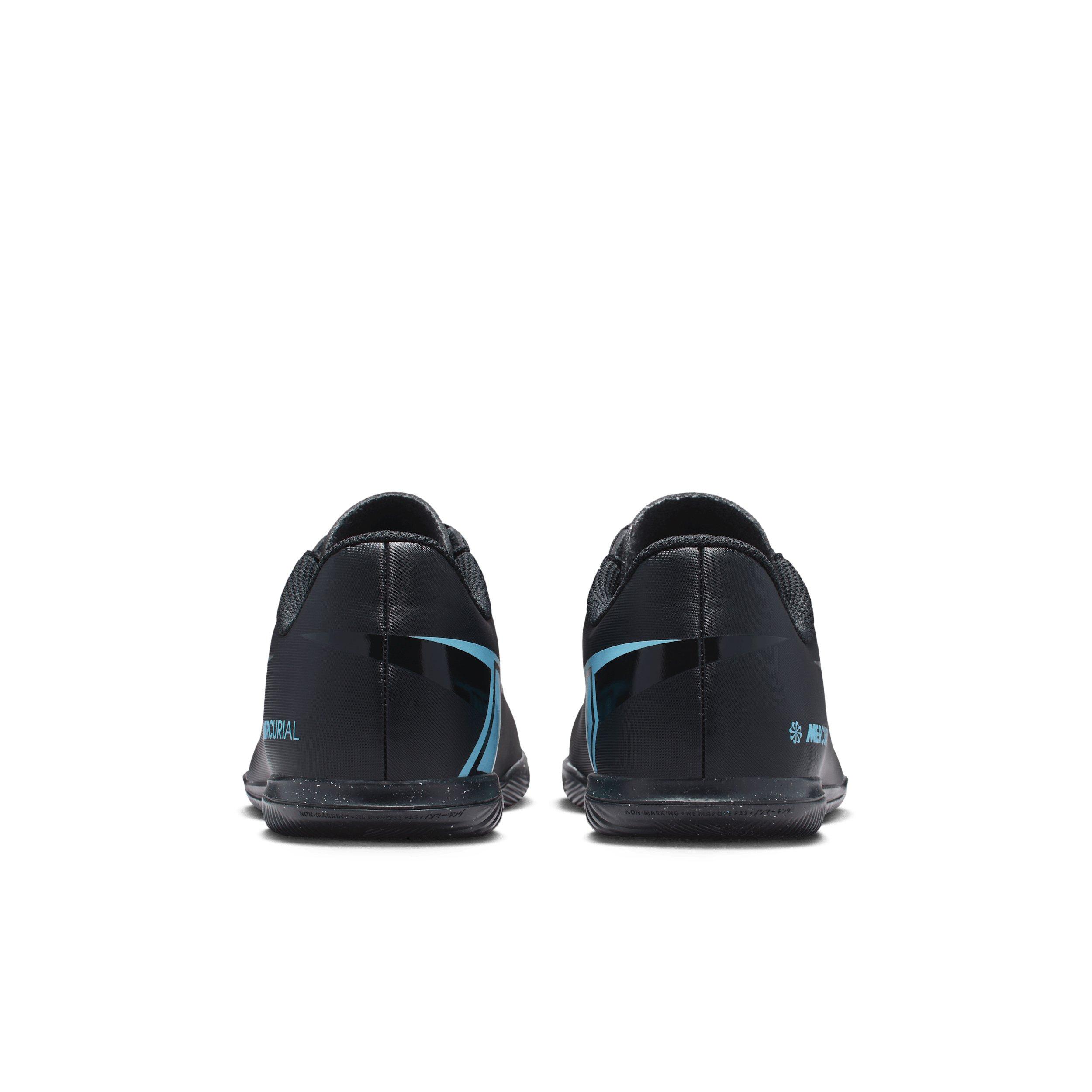 Nike Jr. Mercurial Vapor 16 Club IC Grade School Kids' "Black/Ice Blue" Soccer Shoe