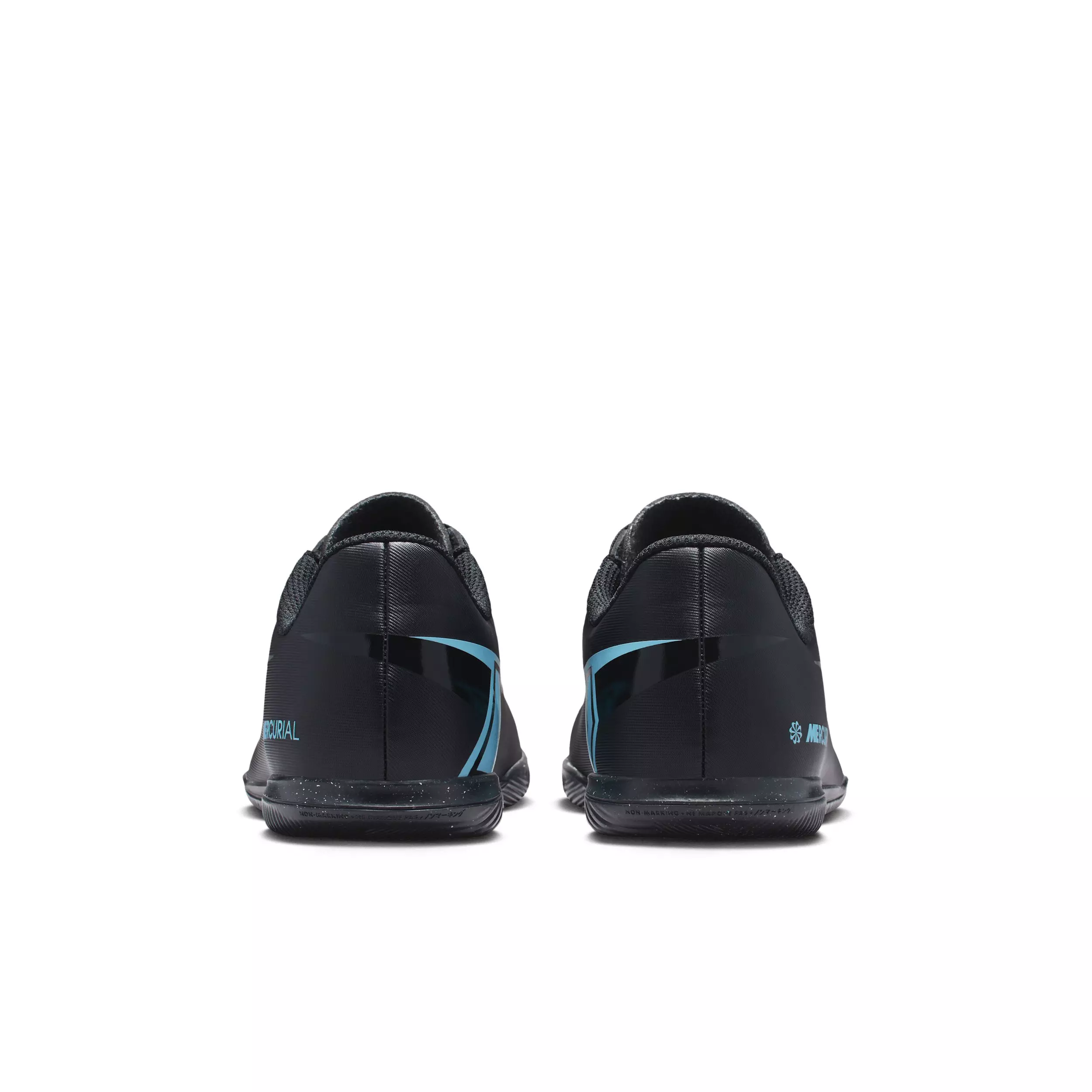 Nike Jr. Mercurial Vapor 16 Club IC "Black/Ice Blue" Grade School Kids' Soccer Shoe - BLACK/BLUE