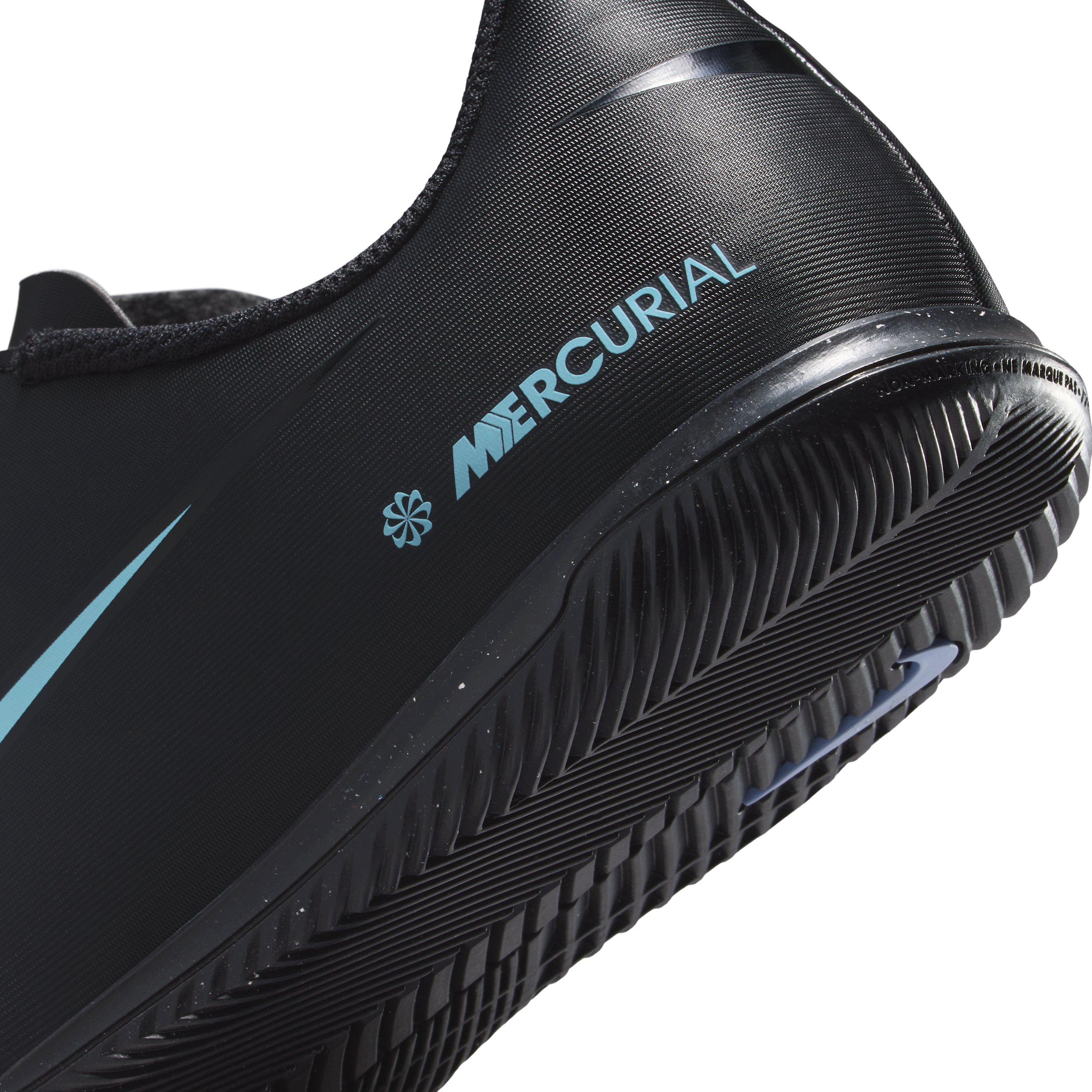 Nike Jr. Mercurial Vapor 16 Club IC Grade School Kids' "Black/Ice Blue" Soccer Shoe