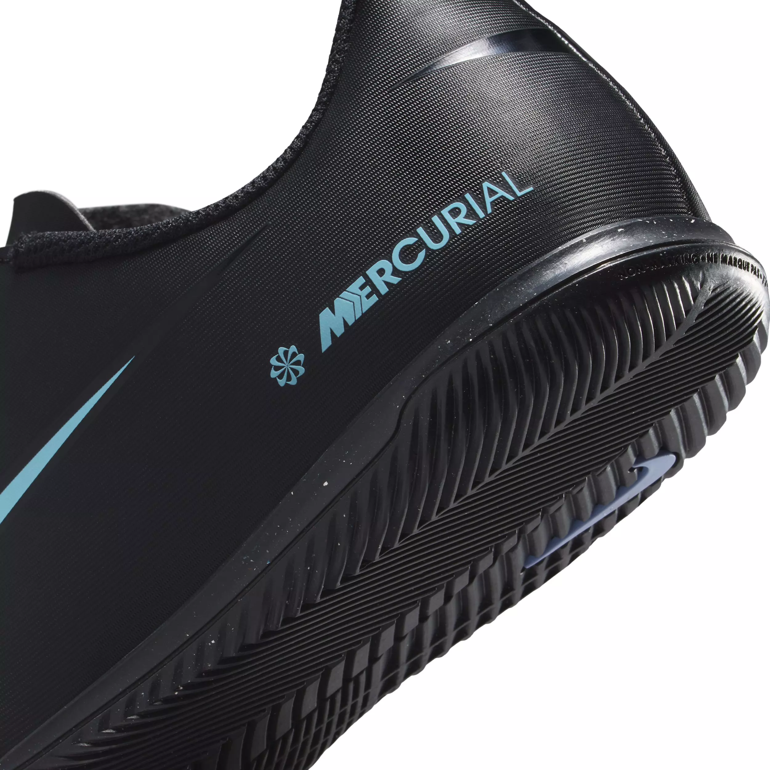 Nike Jr. Mercurial Vapor 16 Club IC "Black/Ice Blue" Grade School Kids' Soccer Shoe - BLACK/BLUE