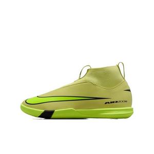 Nike Jr. Mercurial Superfly 10 Academy IC "Limelight/Crimson/Volt" Grade School Kids' Soccer Shoe