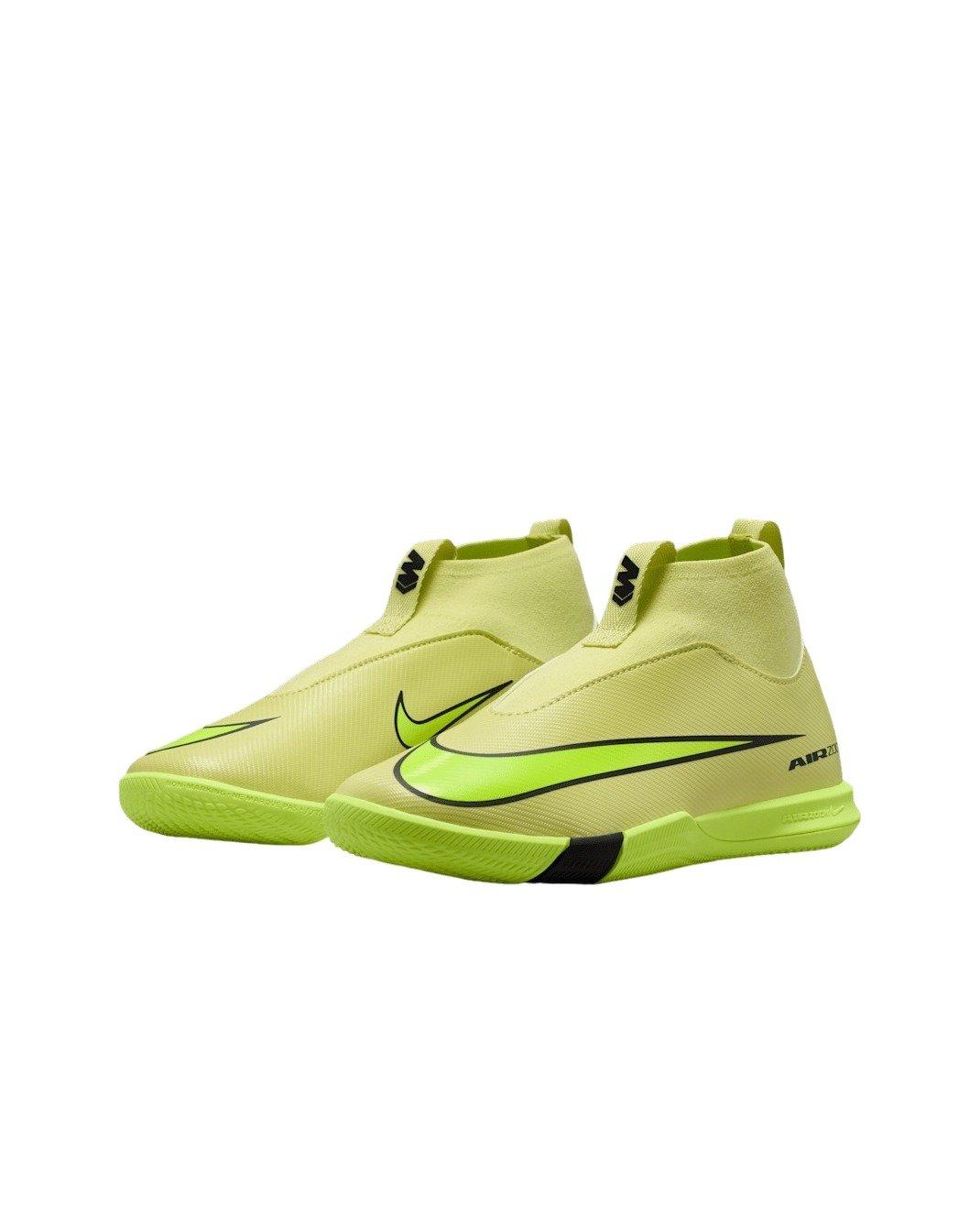 Nike Jr. Mercurial Superfly 10 Academy IC Grade School Kids' "Limelight/Crimson/Volt" Soccer Shoe