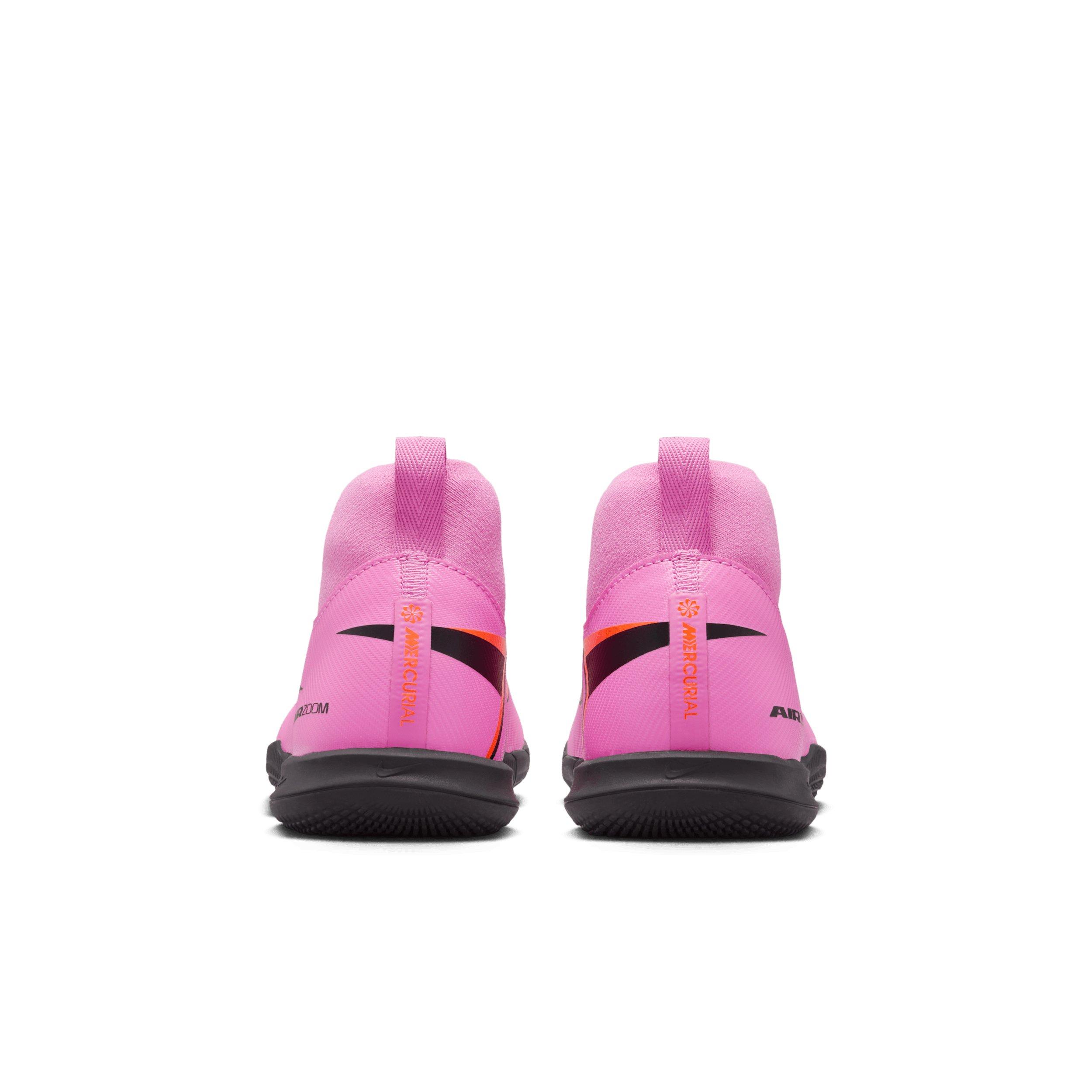 Nike Jr. Mercurial Superfly 10 Academy IC Grade School Kids' "Flamingo/Crimson/Black" Soccer Shoe