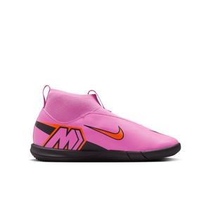 Nike Jr. Mercurial Superfly 10 Academy IC "Flamingo/Crimson/Black" Grade School Kids' Soccer Shoe