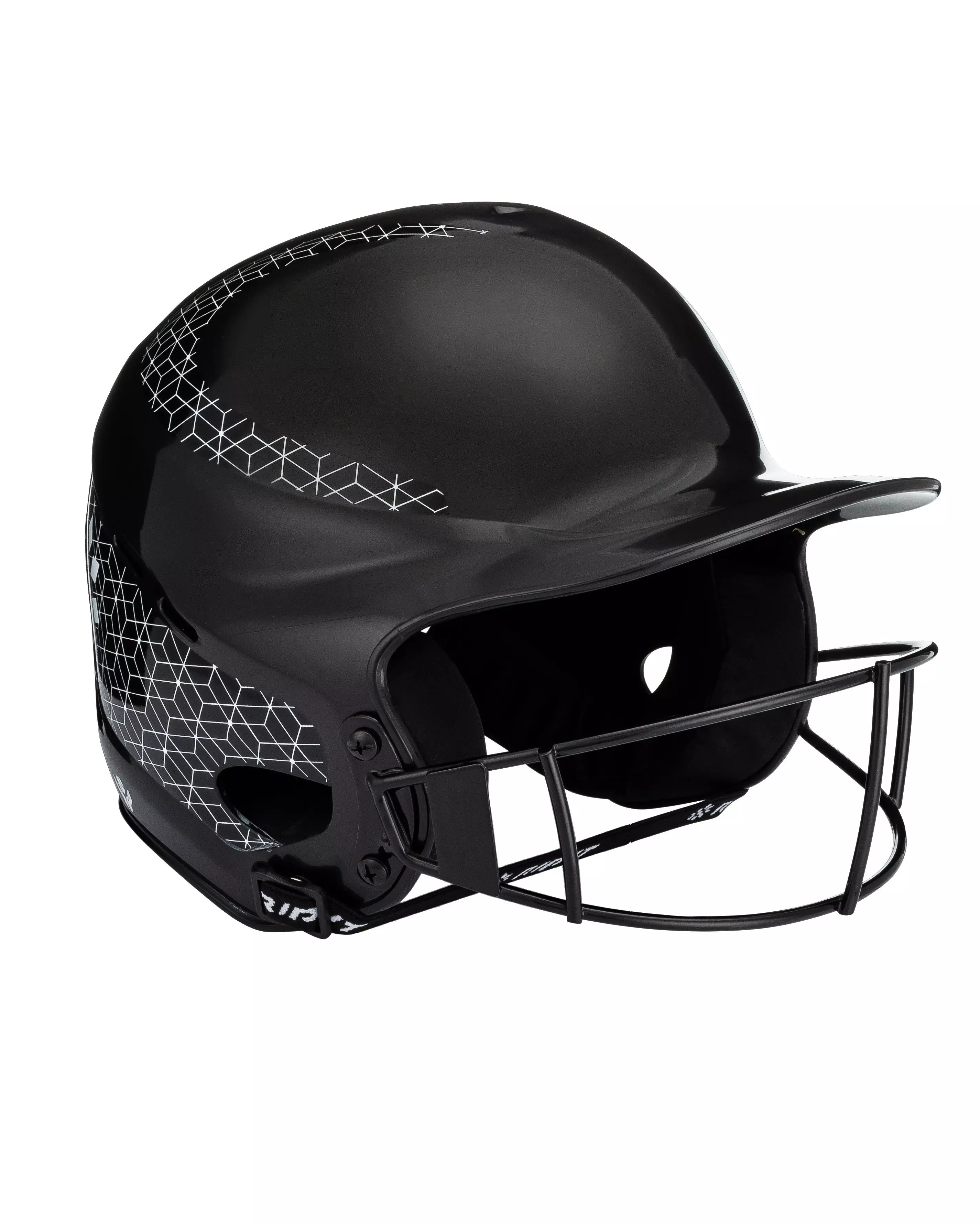 RIP-IT Vision Classic M/L Softball Batting Helmet 2.0 - BLACK