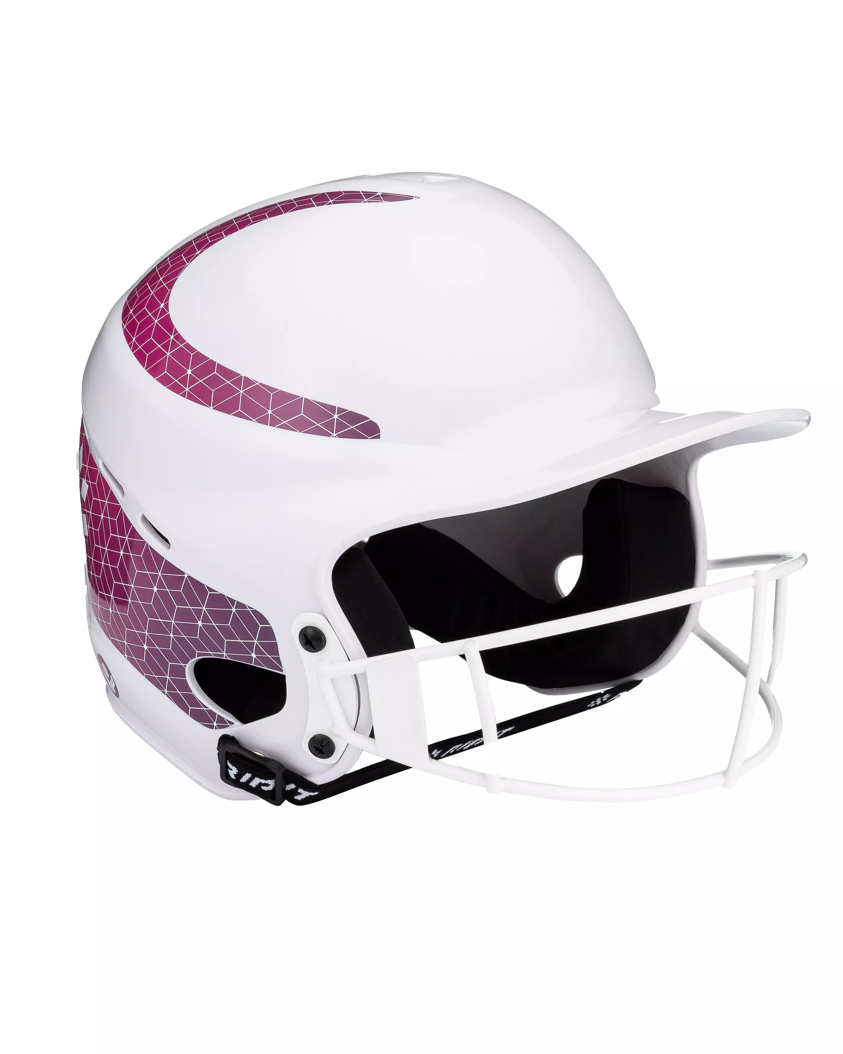 RIP-IT Vision Classic M/L Softball Batting Helmet 2.0 - WHITE/PINK