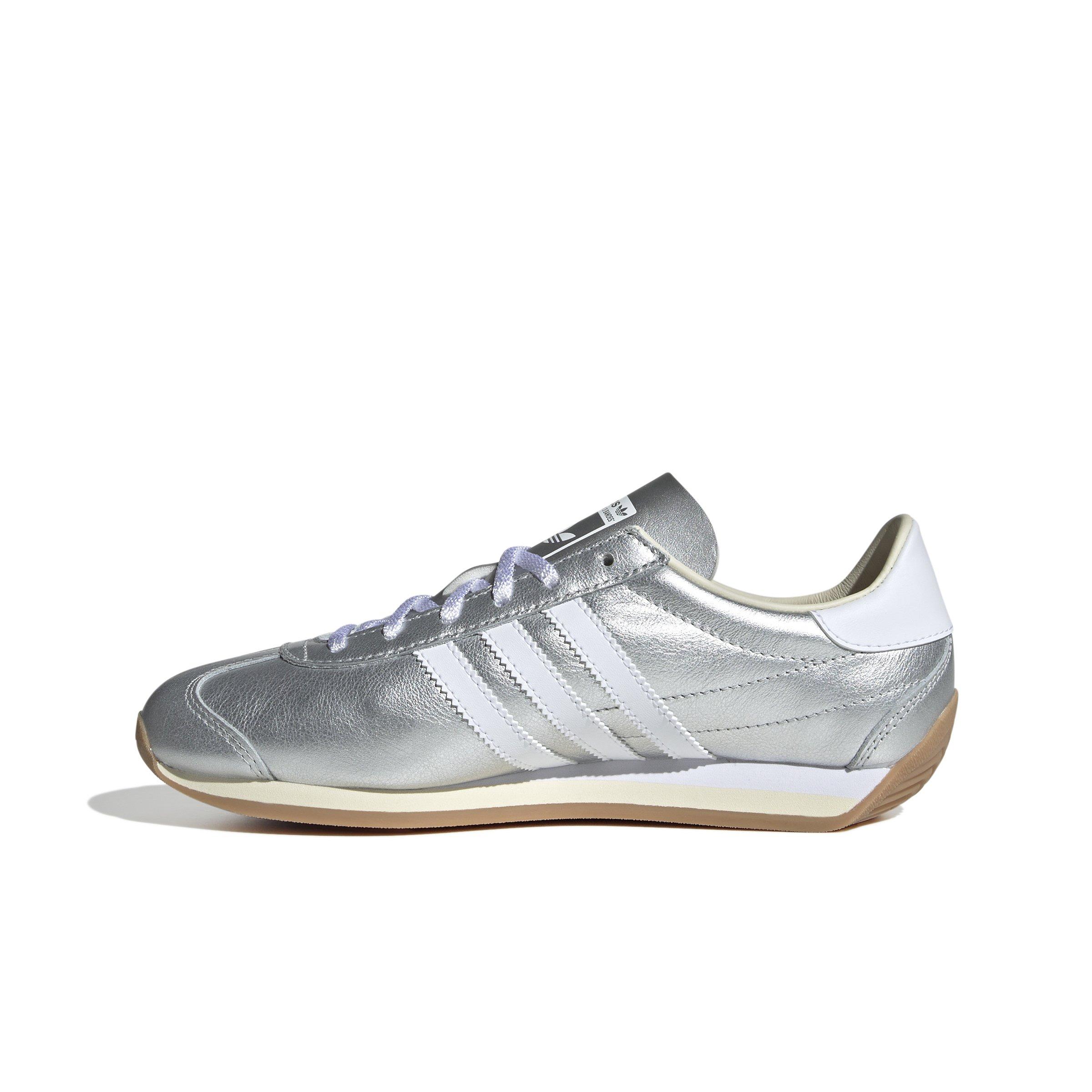 adidas Originals Country OG "Silver Metallic/Ftwr White/Cream White" Women's Shoe - SILVER/WHITE/CREAM Thumbnail View 2