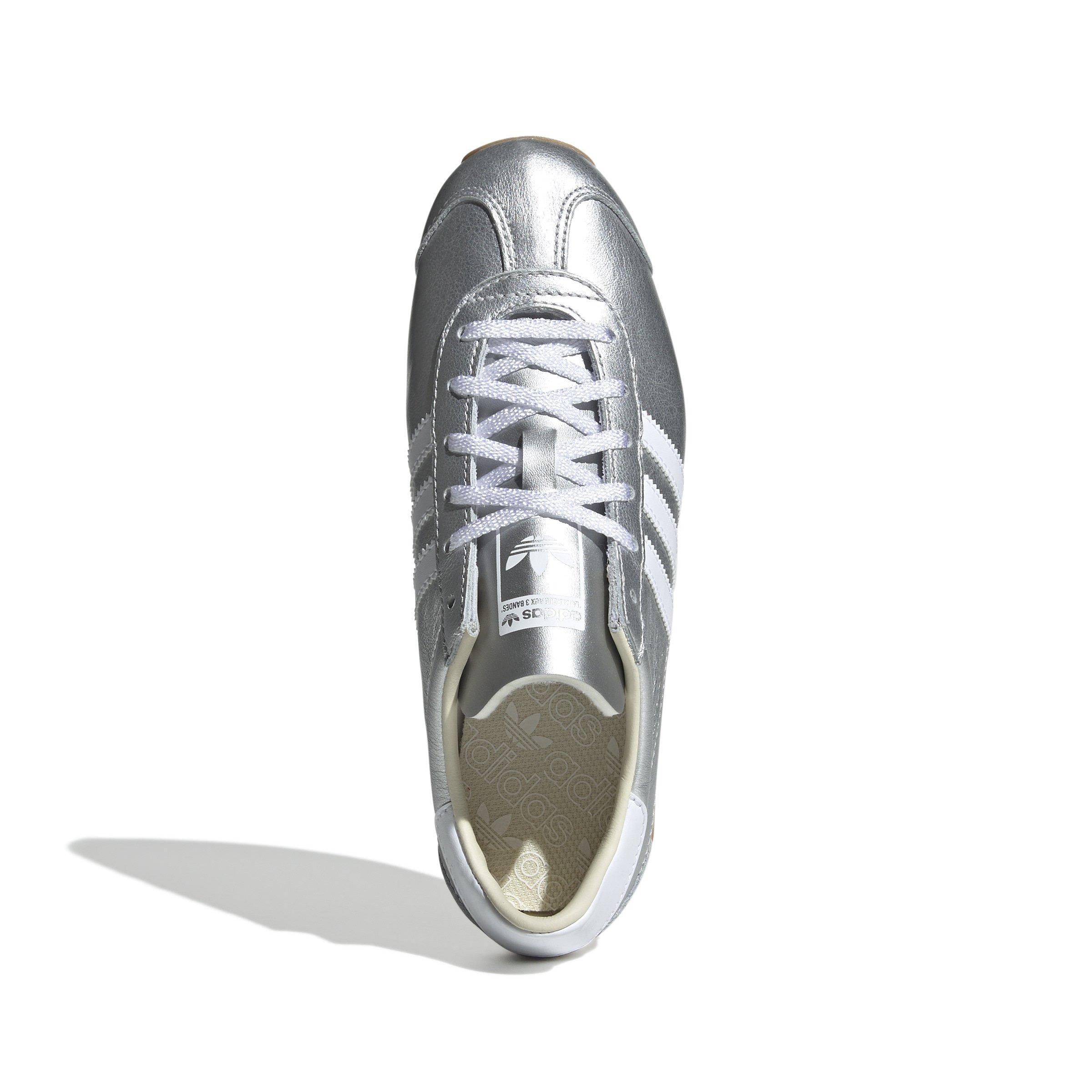 adidas Originals Country OG "Silver Metallic/Ftwr White/Cream White" Women's Shoe - SILVER/WHITE/CREAM Thumbnail View 5