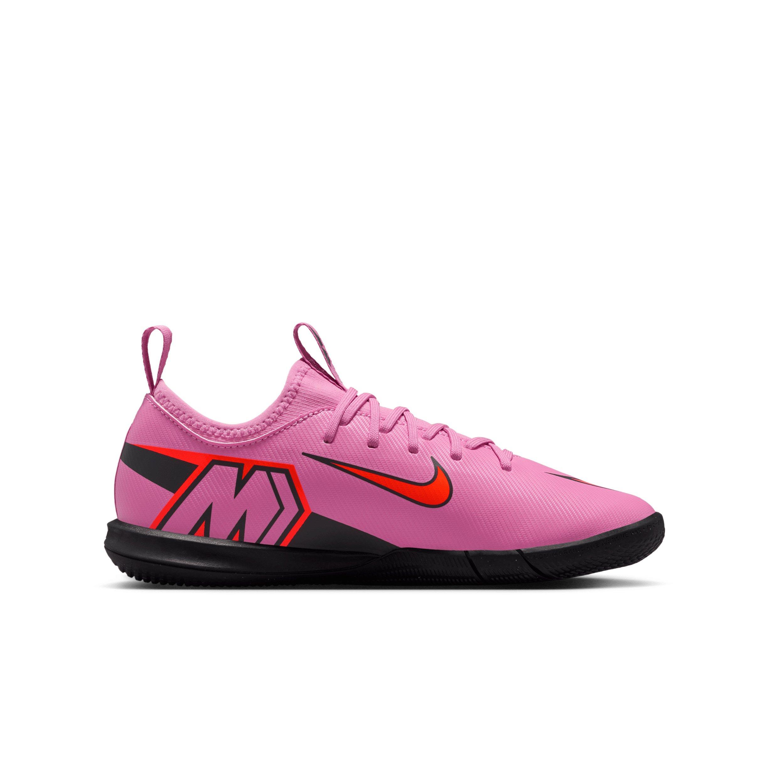 Nike Jr. Mercurial Vapor 16 Academy IC Grade School Kids' "Magic Flamingo/Crimson/Black" Soccer Shoe