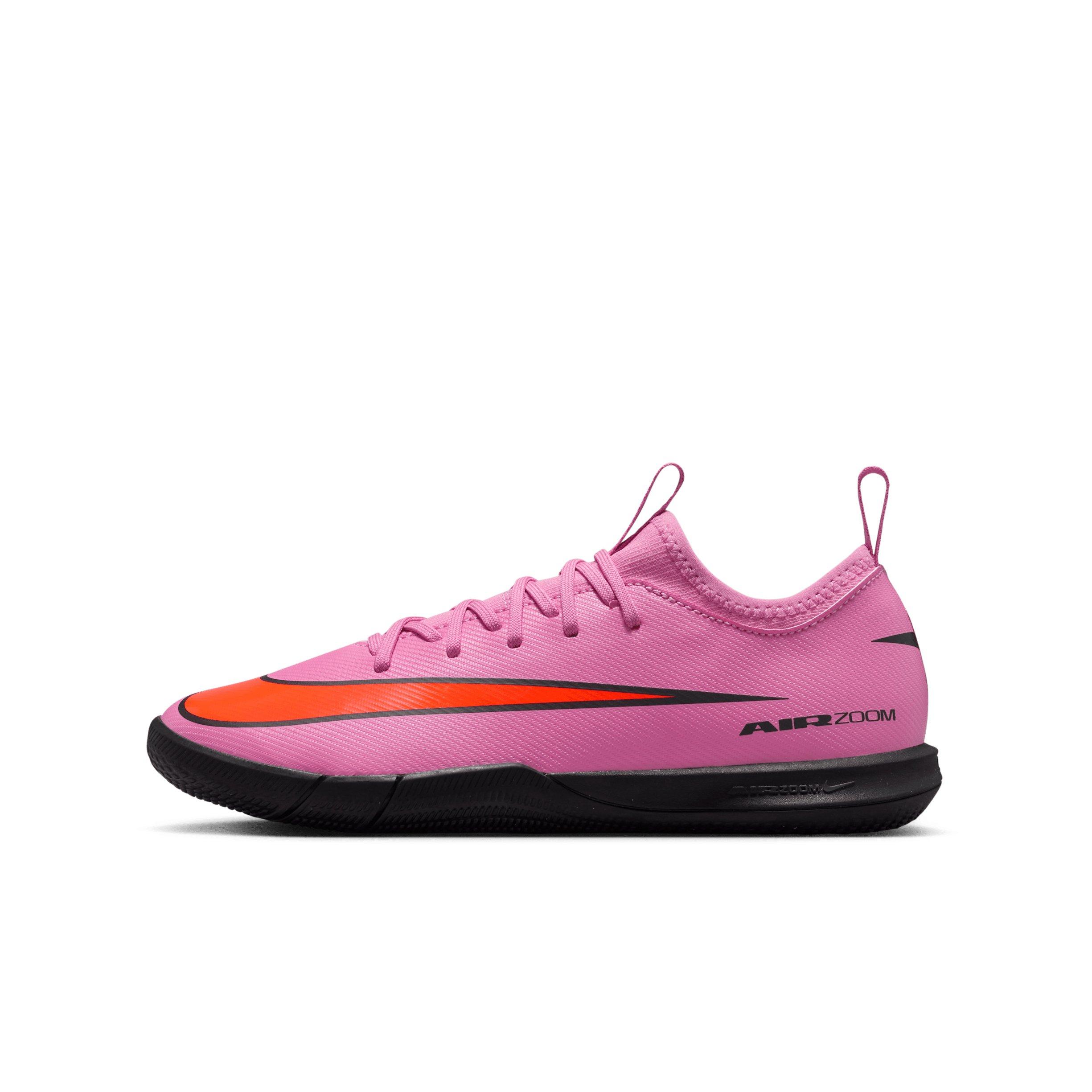 Nike Jr. Mercurial Vapor 16 Academy IC Grade School Kids' "Magic Flamingo/Crimson/Black" Soccer Shoe