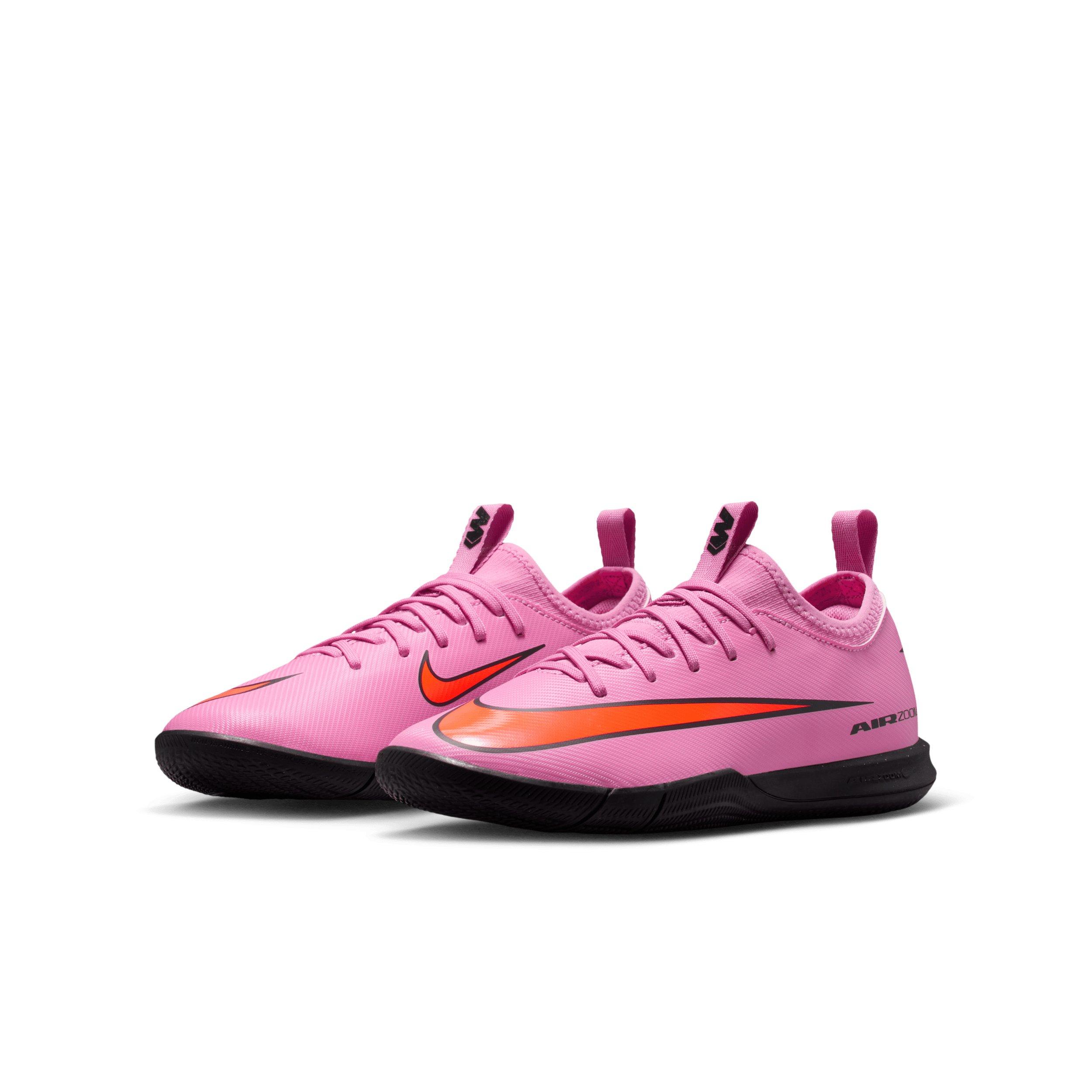 Nike Jr. Mercurial Vapor 16 Academy IC Grade School Kids' "Magic Flamingo/Crimson/Black" Soccer Shoe