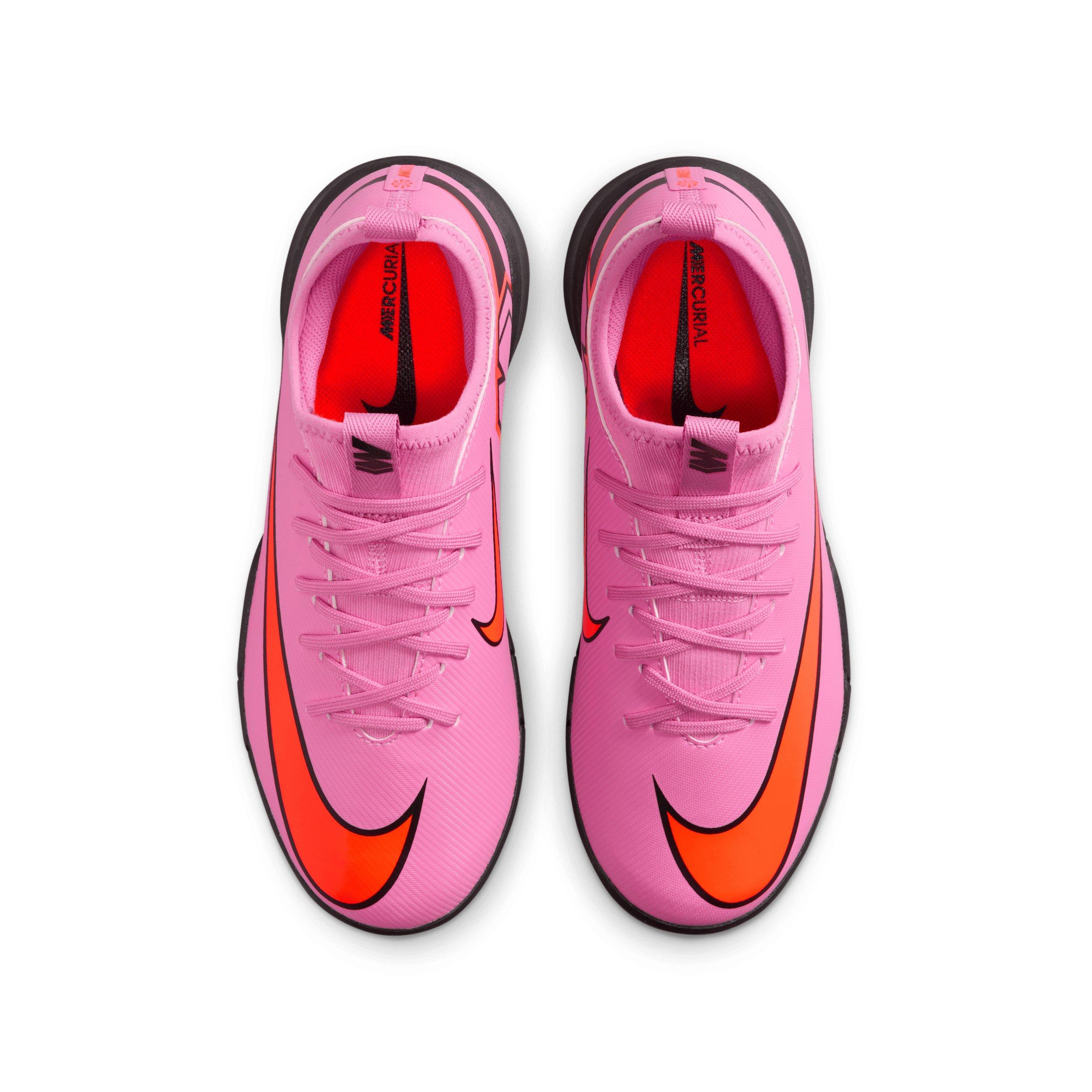 Nike Jr. Mercurial Vapor 16 Academy IC Grade School Kids' "Magic Flamingo/Crimson/Black" Soccer Shoe