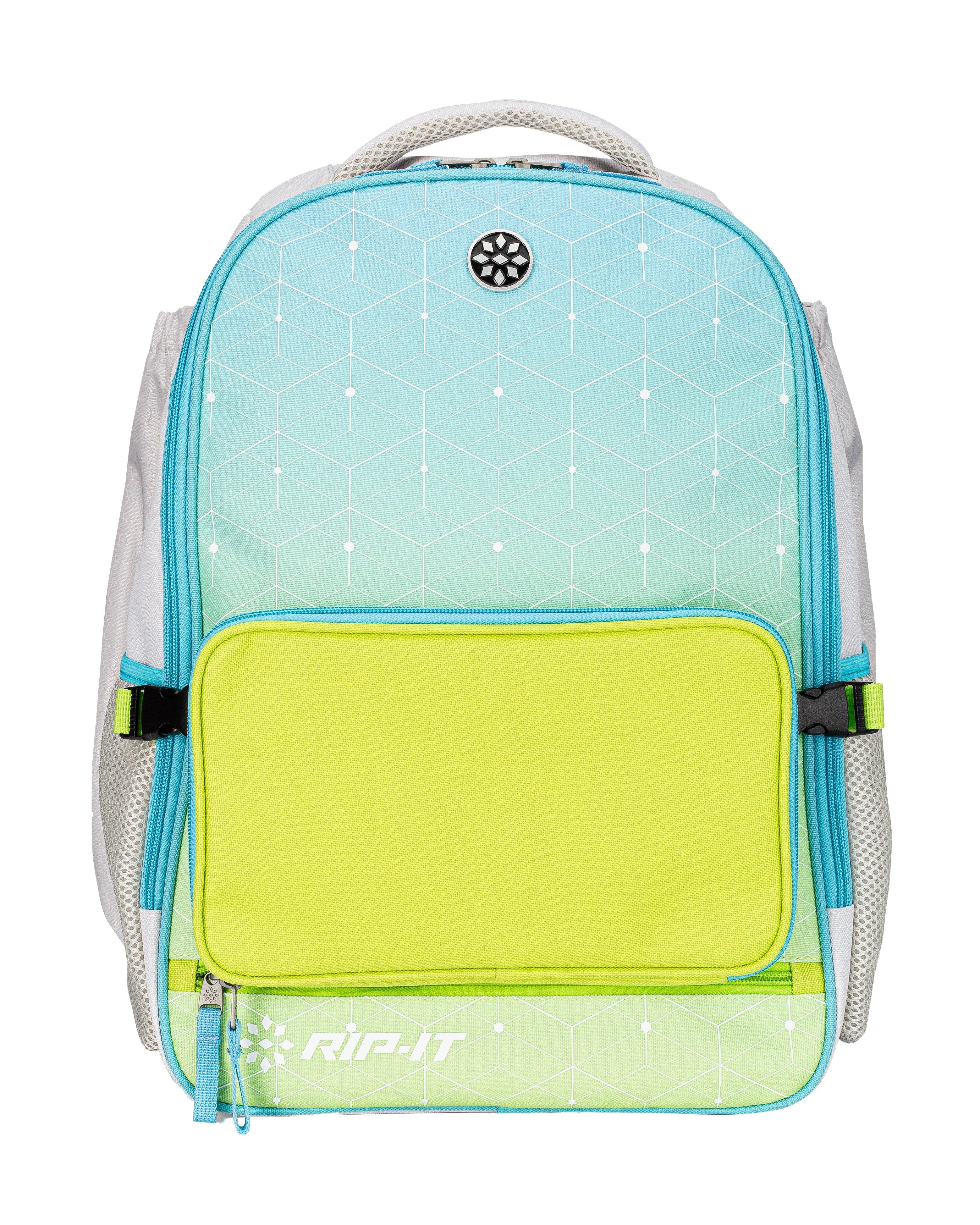RIP-IT Game Day 2.0 Softball Backpack - BLUE/LIME Thumbnail View 1