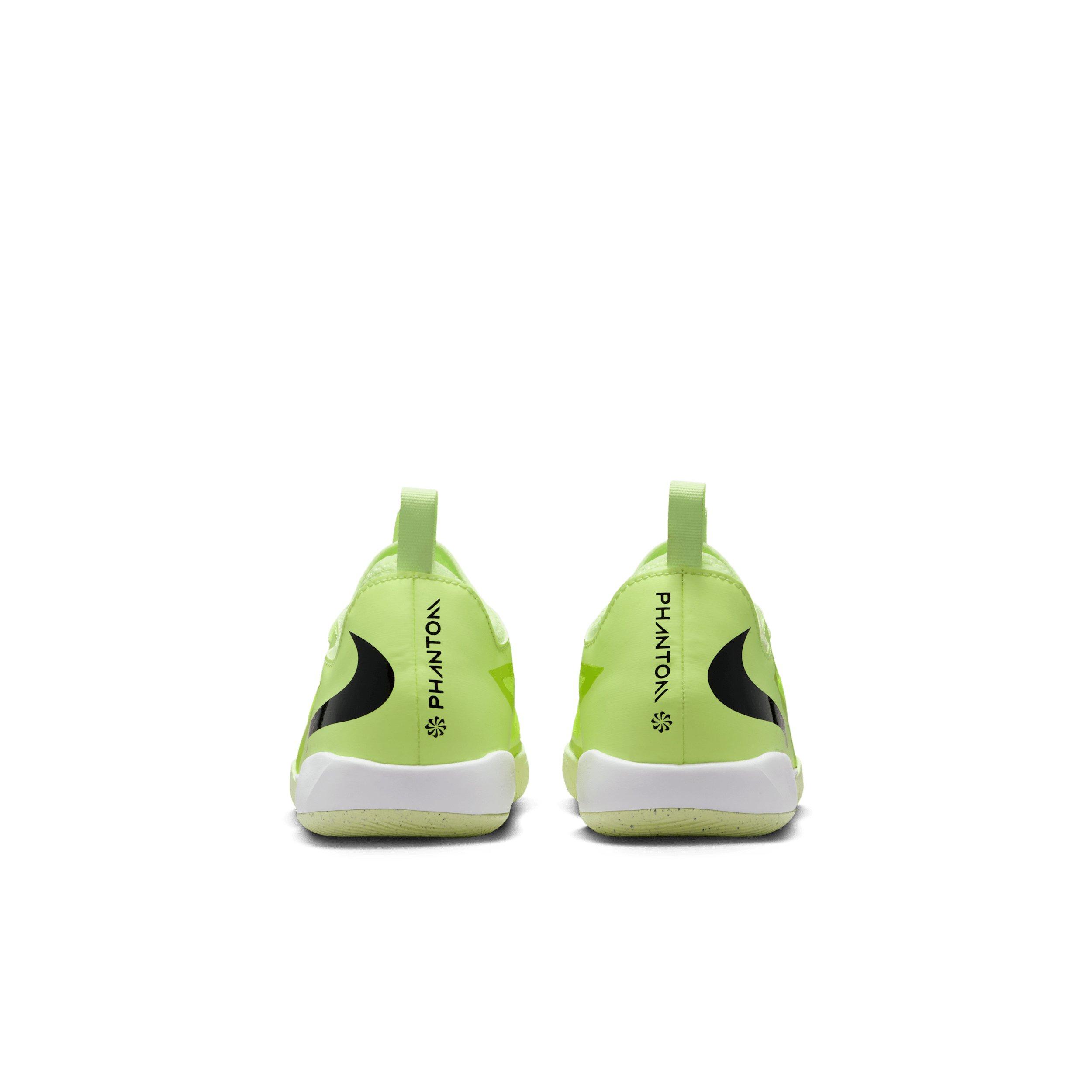 Nike Jr. Phantom 6 Low Academy IC Grade School Kids' "Hyper Crimson/Limelight/Black" Soccer Shoe