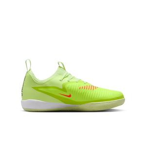 Nike Jr. Phantom 6 Low Academy IC "Hyper Crimson/Limelight/Black" Grade School Kids' Soccer Shoe